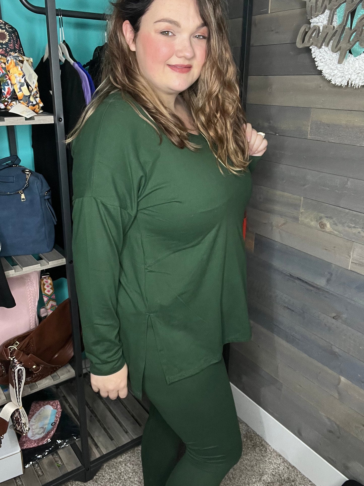 Zenana - BRUSHED DTY MICROFIBER LOUNGEWEAR SET-Happy Campers Boutique-Happy Campers Boutique, Women's Fashion and More in Plainwell, MI