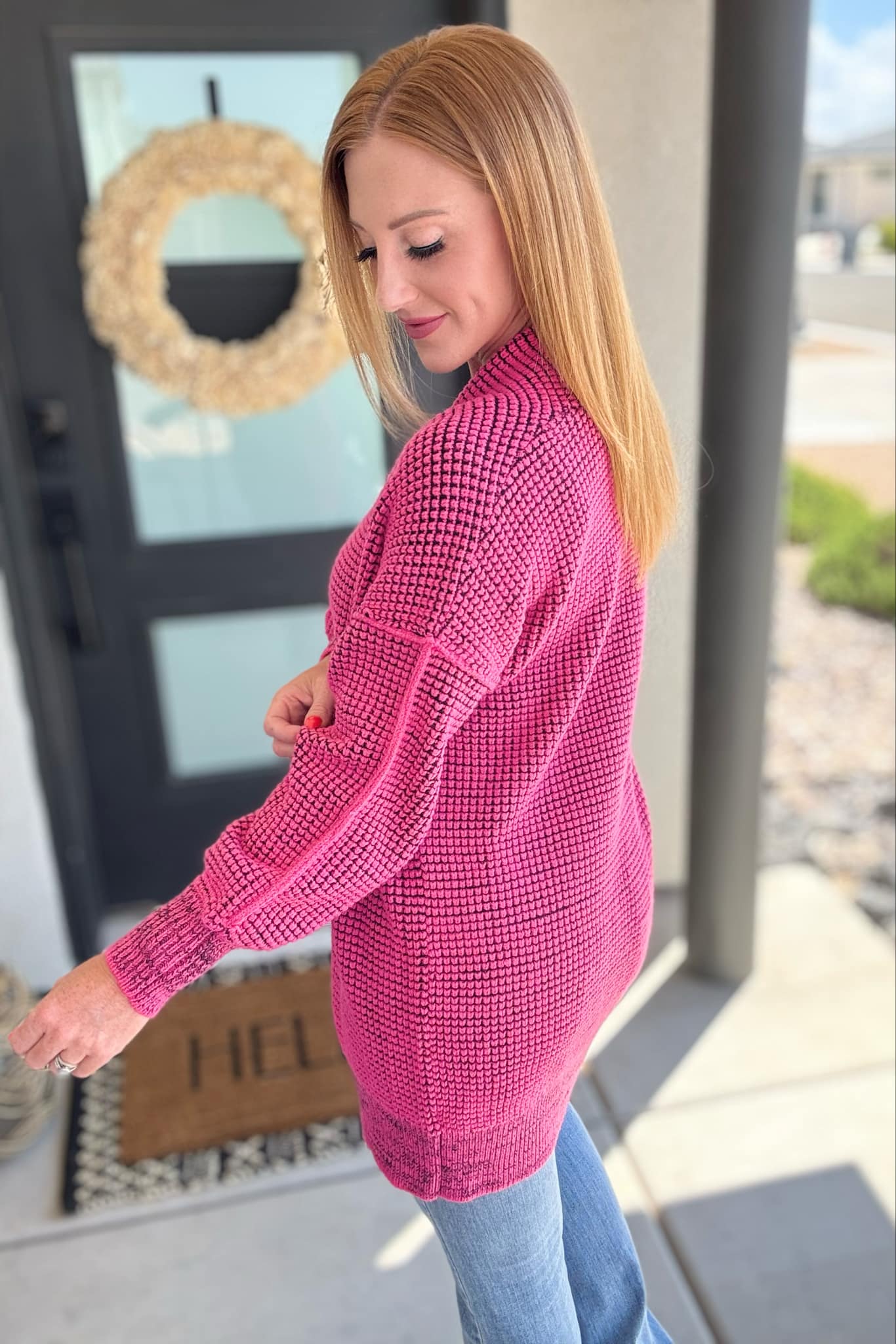 PREORDER: Contrast Trim Knit Cardigan in Four Colors-Womens-Ave Shops-Happy Campers Boutique, Women's Fashion and More in Plainwell, MI