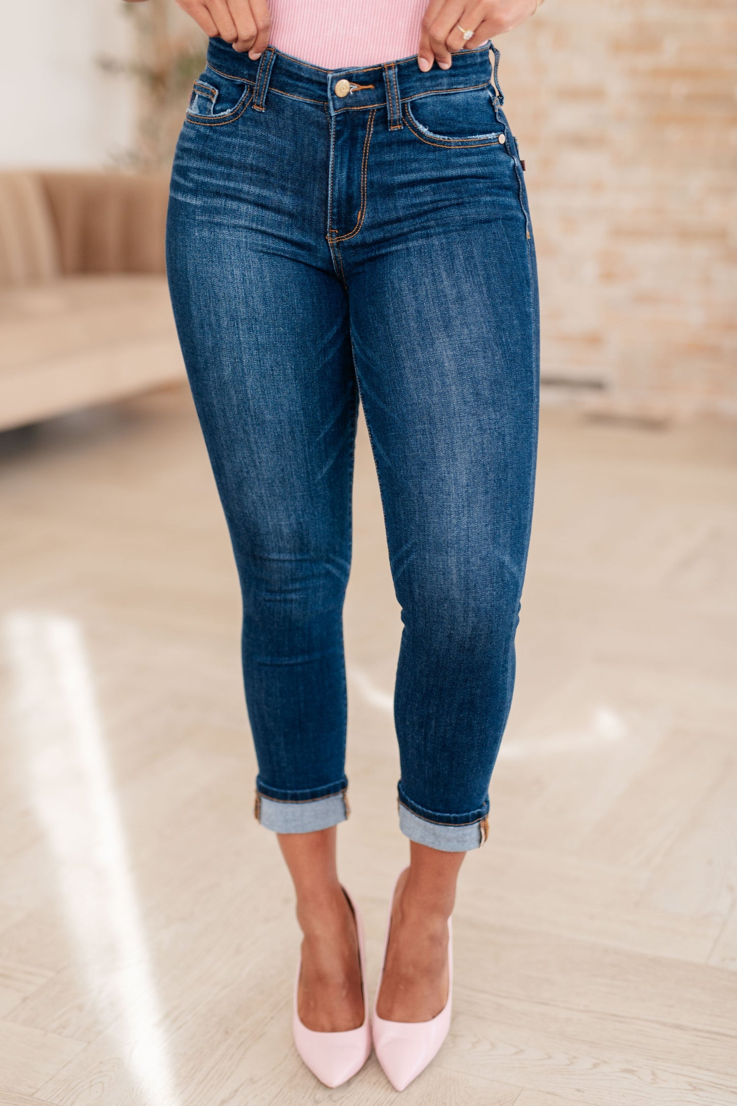 Bette Mid Rise Vintage Cuffed Skinny Capri-Womens-Ave Shops-Happy Campers Boutique, Women's Fashion and More in Plainwell, MI