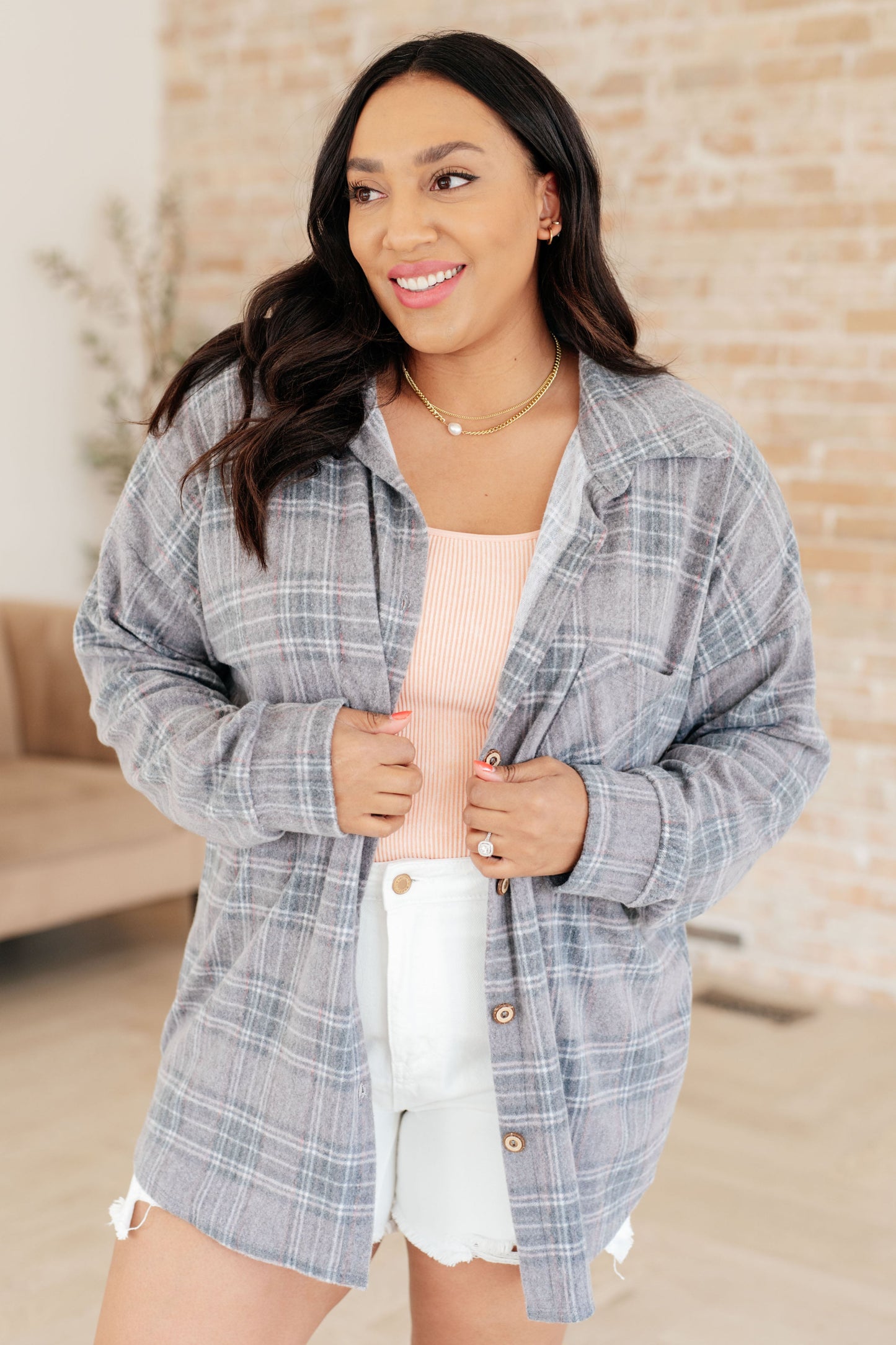 Out of the Way Plaid Button Up-Womens-Ave Shops-Happy Campers Boutique, Women's Fashion and More in Plainwell, MI