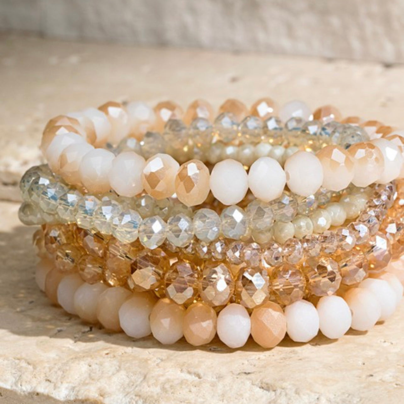 Glass Bead 9 Set Bracelets-Happy Campers Boutique-Happy Campers Boutique, Women's Fashion and More in Plainwell, MI