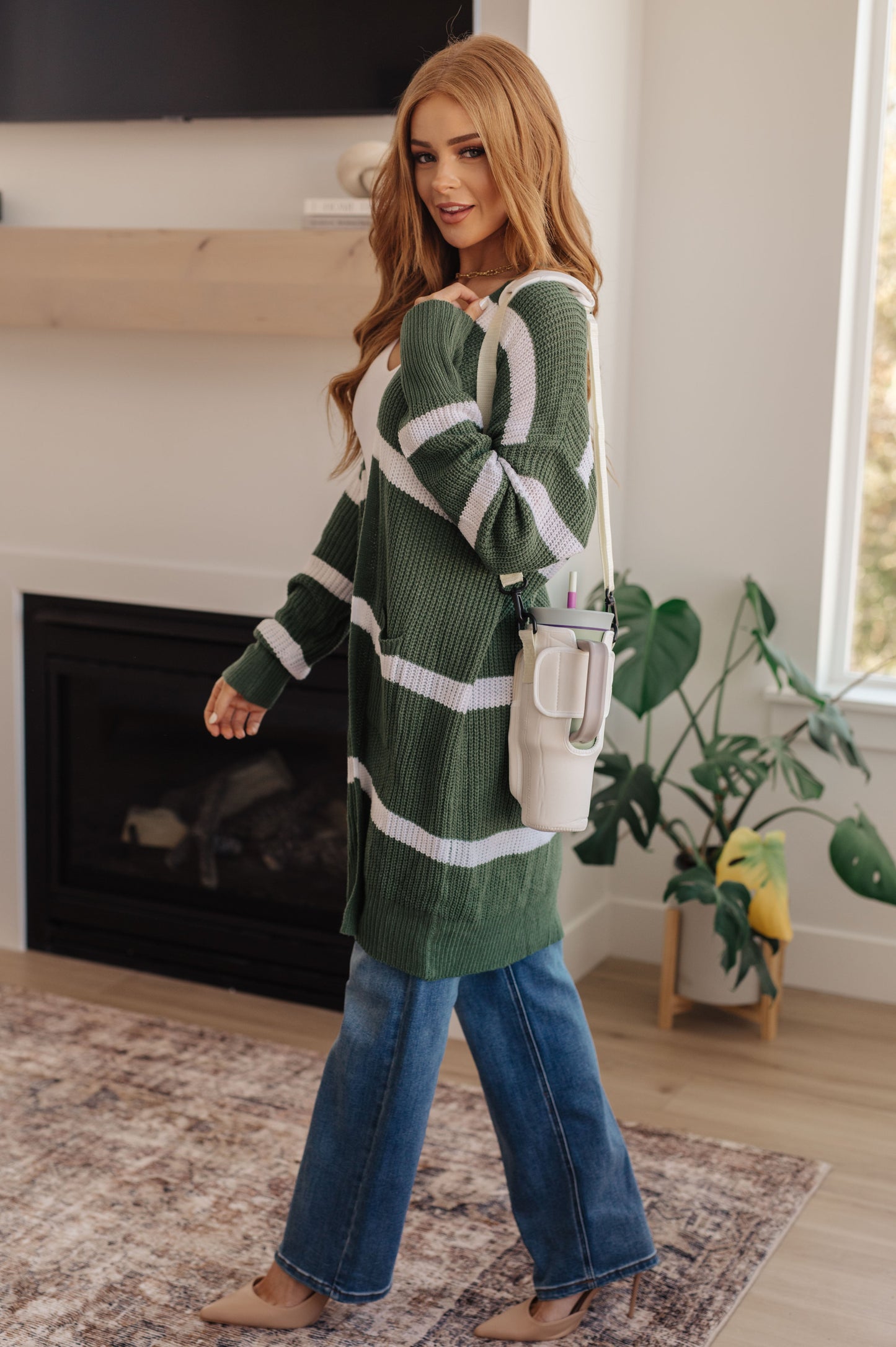 40 Oz Tumbler Sleeve in Cream-Womens-Ave Shops-Happy Campers Boutique, Women's Fashion and More in Plainwell, MI