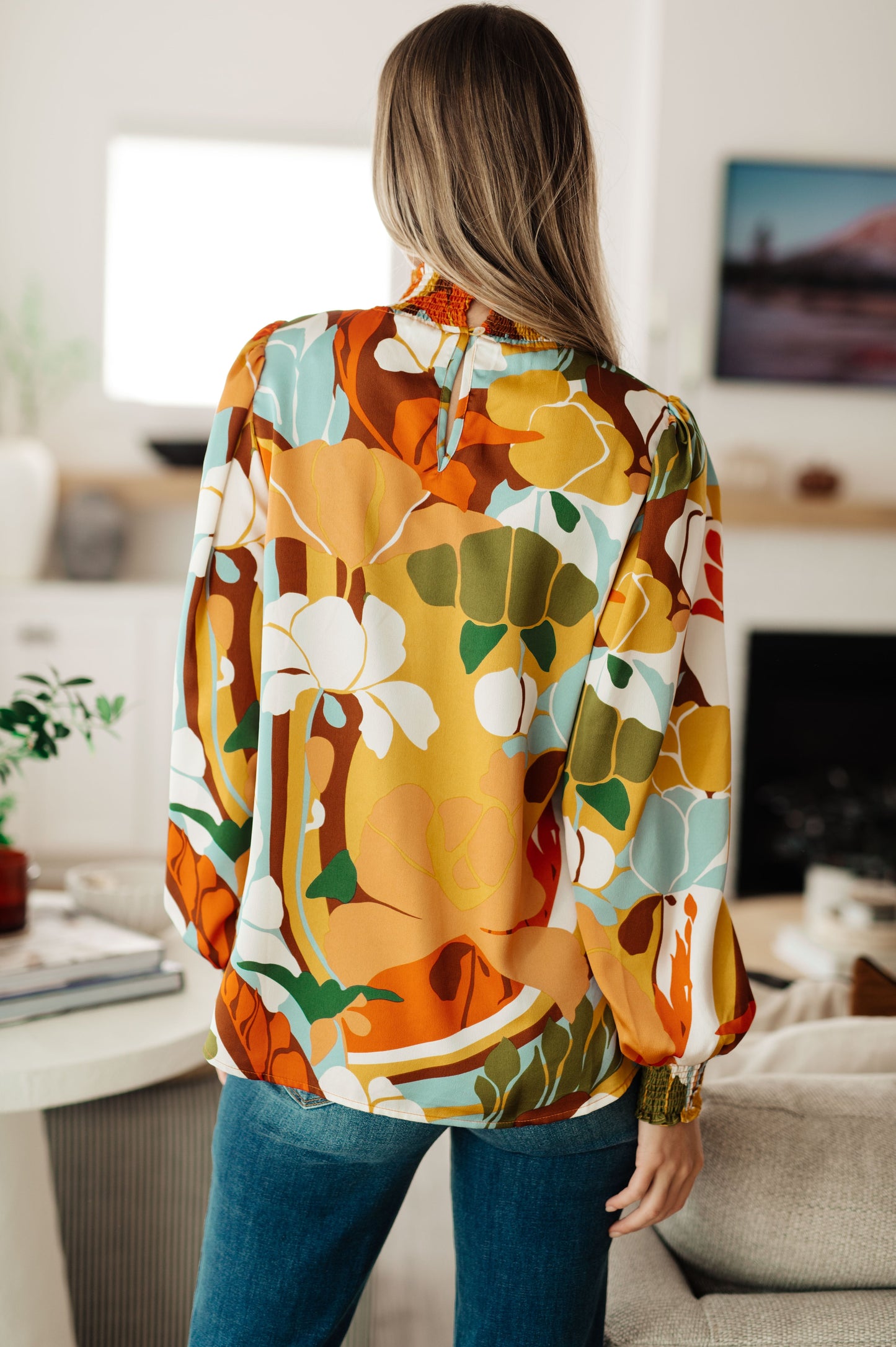All Together Now Mock Neck Blouse-Womens-Ave Shops-Happy Campers Boutique, Women's Fashion and More in Plainwell, MI