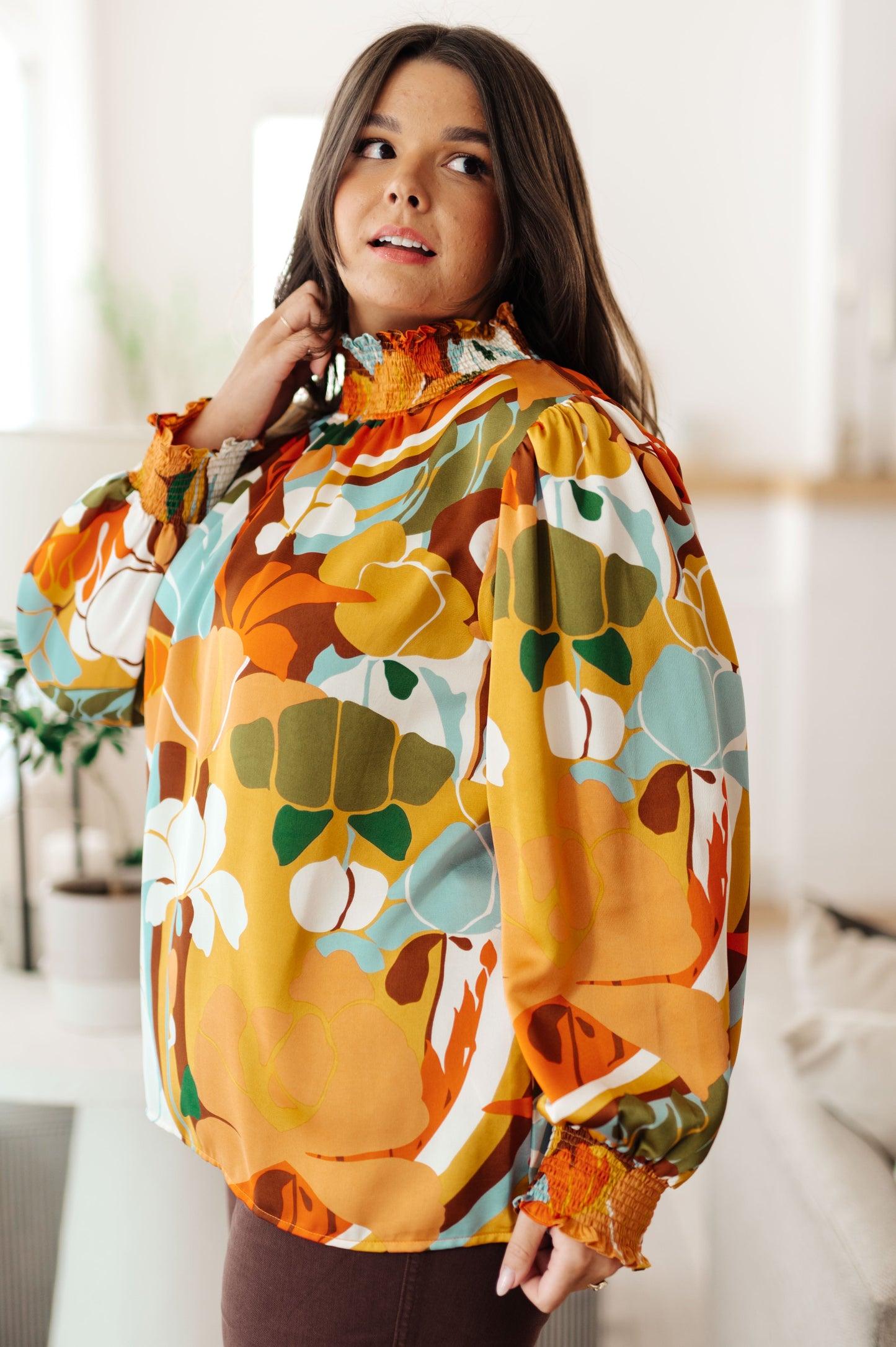 All Together Now Mock Neck Blouse-Womens-Ave Shops-Happy Campers Boutique, Women's Fashion and More in Plainwell, MI