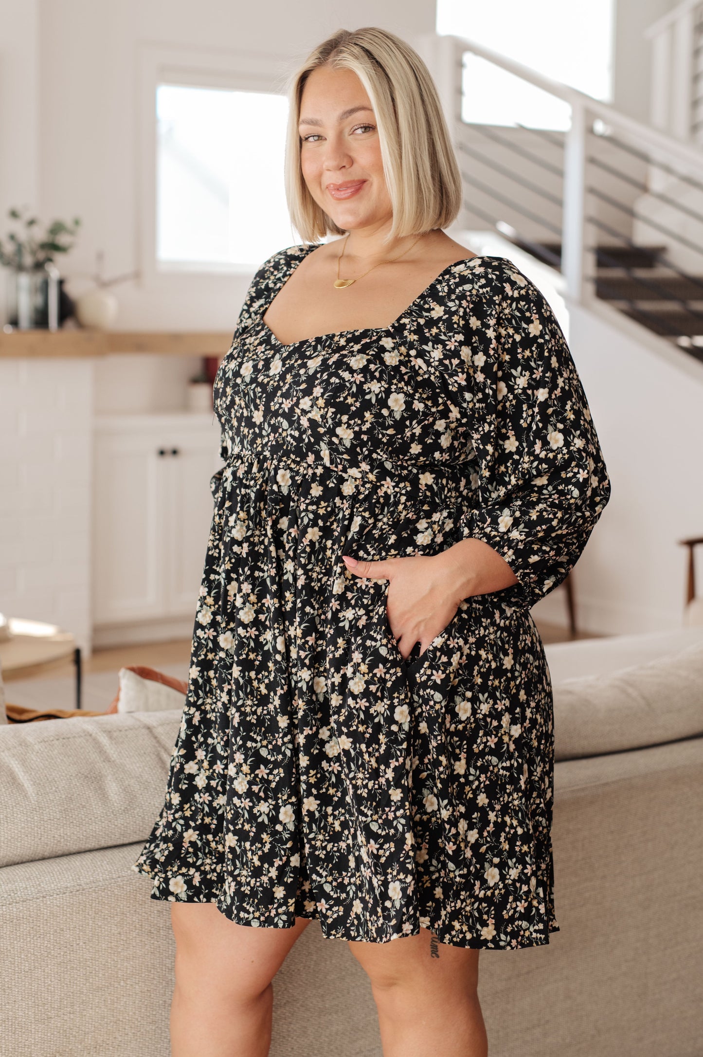 Back to the Start Floral Dress-Womens-Ave Shops-Happy Campers Boutique, Women's Fashion and More in Plainwell, MI