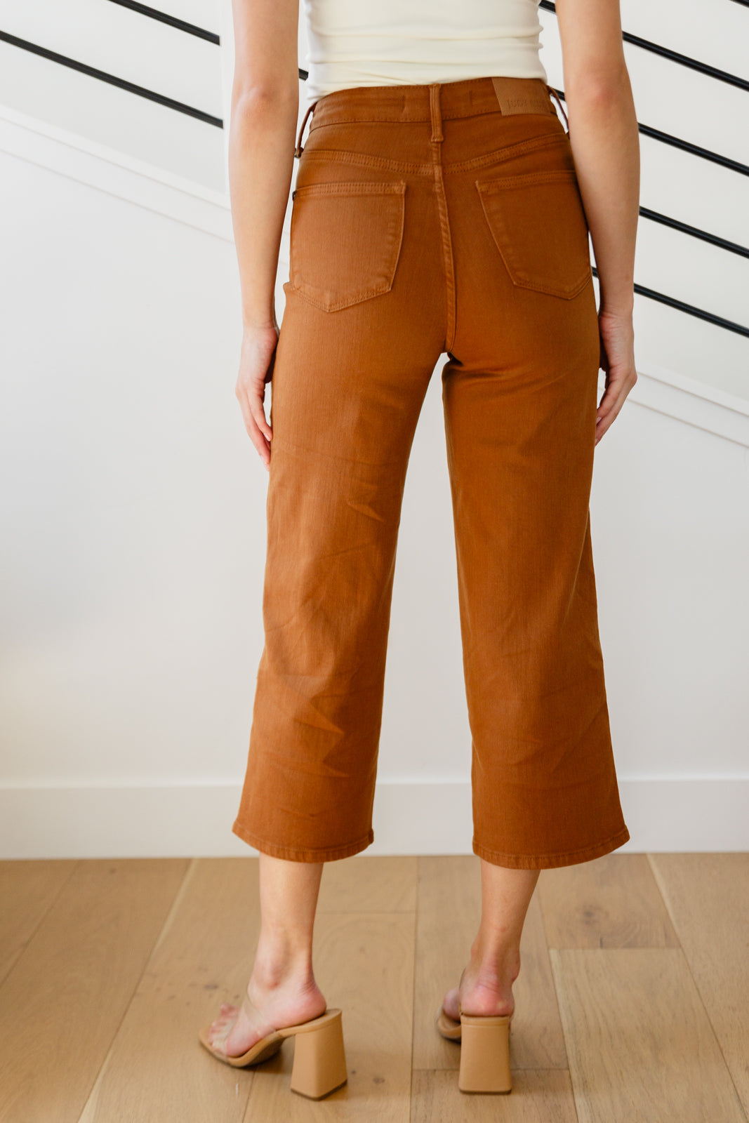 Briar High Rise Control Top Wide Leg Crop Jeans in Camel-Womens-Ave Shops-Happy Campers Boutique, Women's Fashion and More in Plainwell, MI