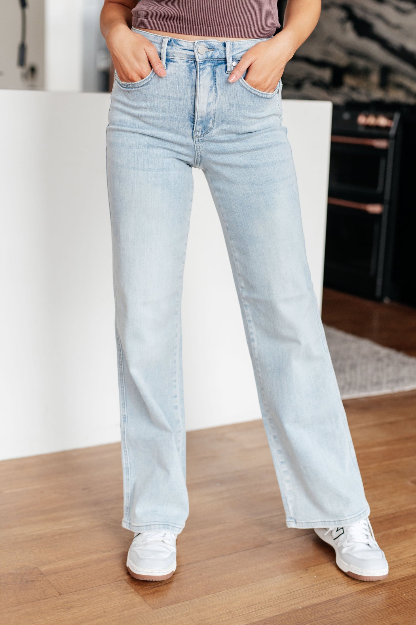 Brooke High Rise Control Top Vintage Wash Straight Jeans-Womens-Ave Shops-Happy Campers Boutique, Women's Fashion and More in Plainwell, MI
