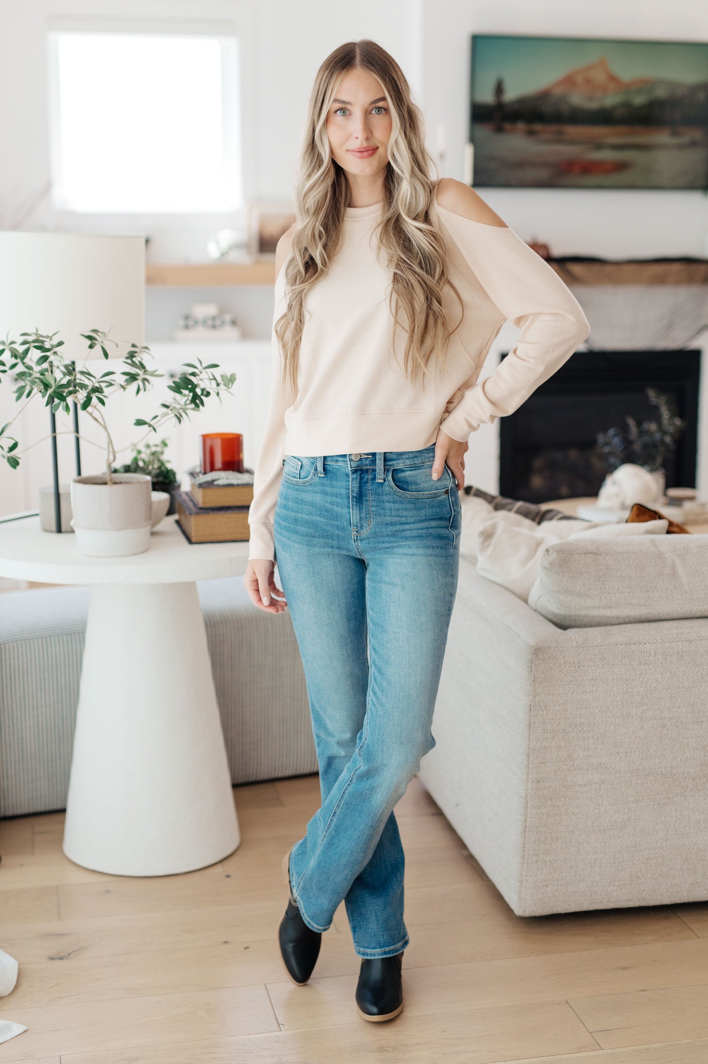 Carefully Crafted Cold Shoulder Blouse-Womens-Ave Shops-Happy Campers Boutique, Women's Fashion and More in Plainwell, MI