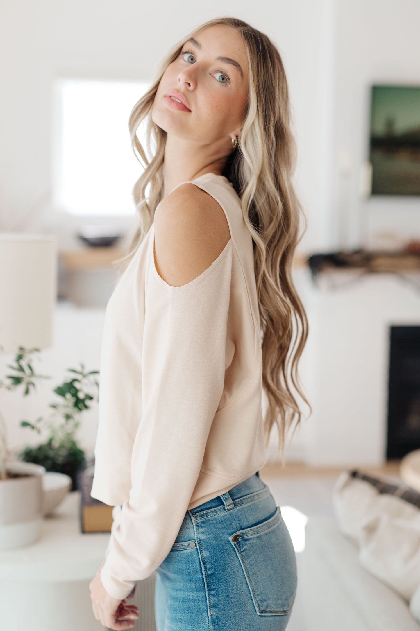 Carefully Crafted Cold Shoulder Blouse-Womens-Ave Shops-Happy Campers Boutique, Women's Fashion and More in Plainwell, MI