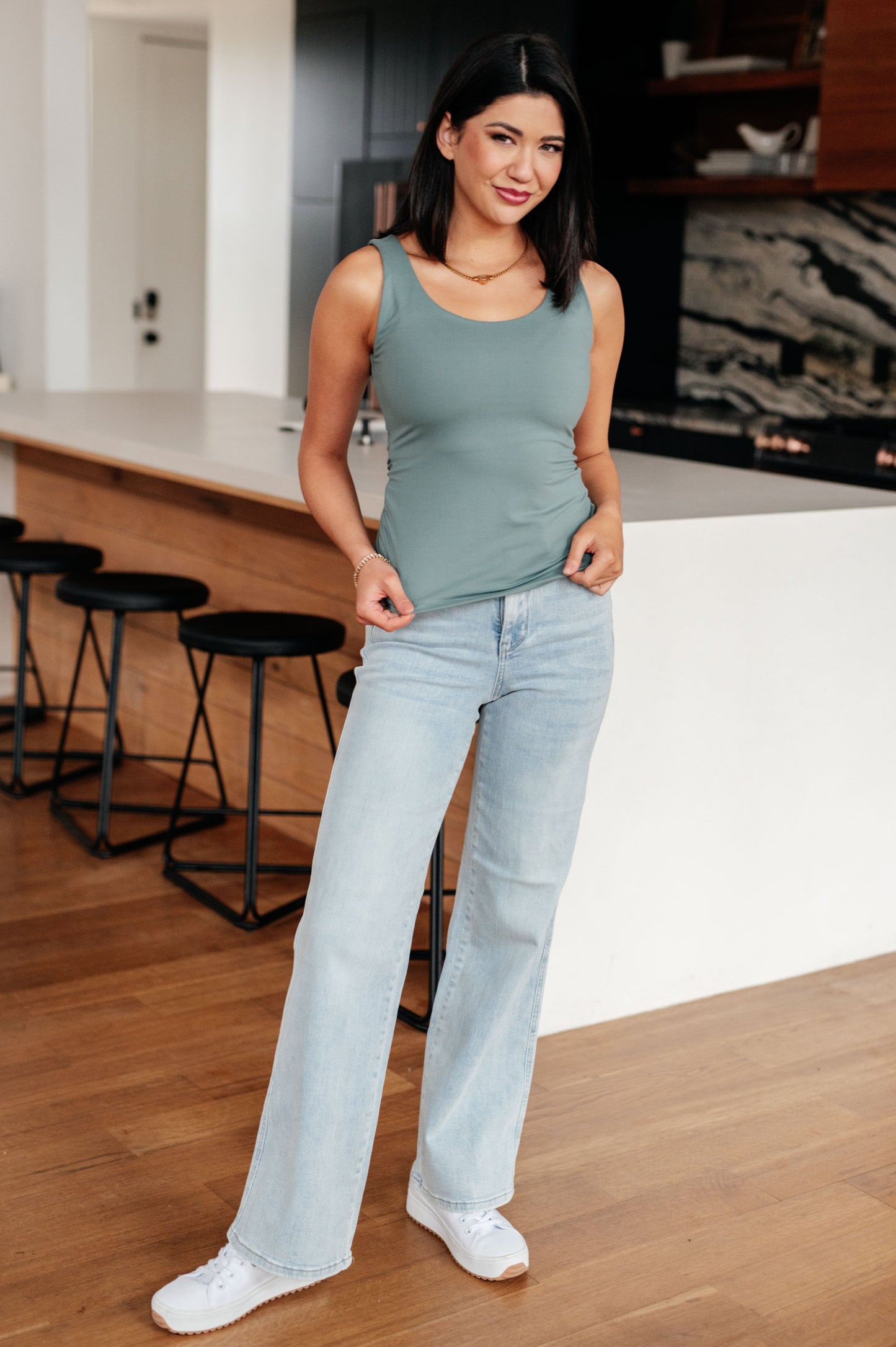 Casual But Cool Tank in Tidewater Teal-Athleisure-Ave Shops-Happy Campers Boutique, Women's Fashion and More in Plainwell, MI