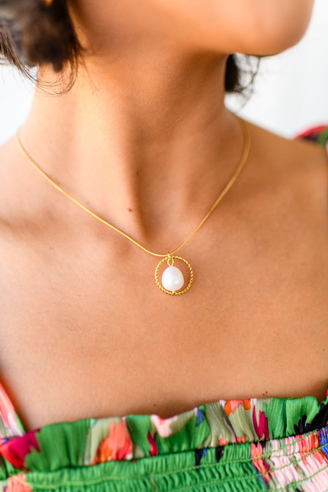 Center of the World Pearl Pendant Necklace-Accessories-Ave Shops-Happy Campers Boutique, Women's Fashion and More in Plainwell, MI