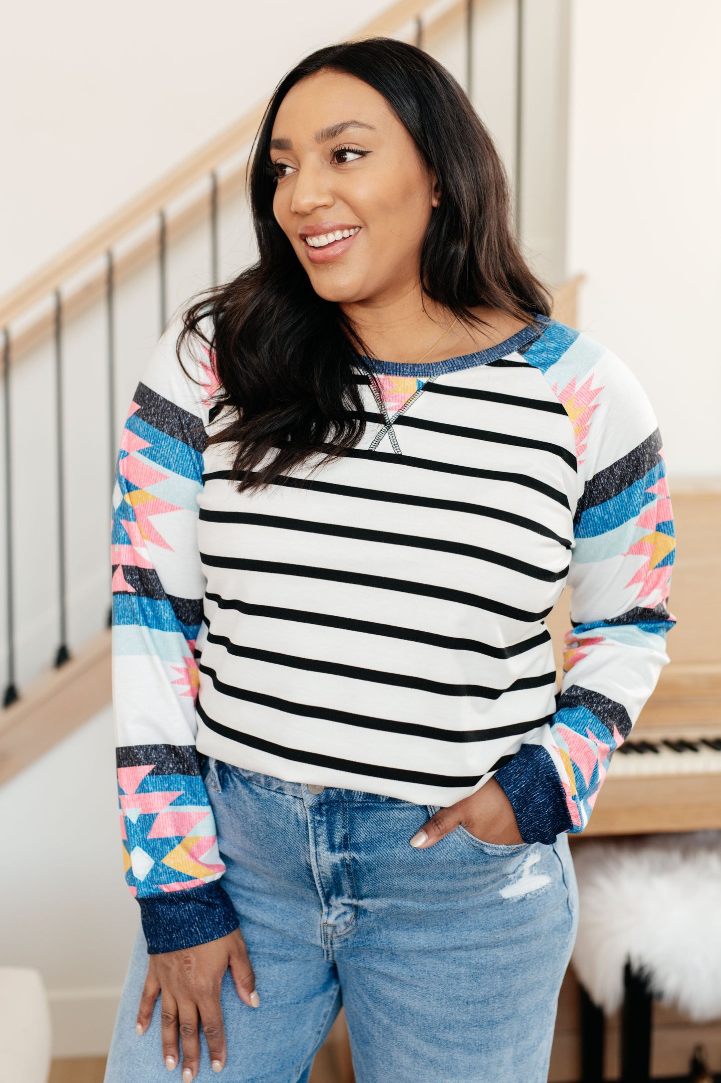 Change Of Pace Long Sleeved Tee-Womens-Ave Shops-Happy Campers Boutique, Women's Fashion and More in Plainwell, MI