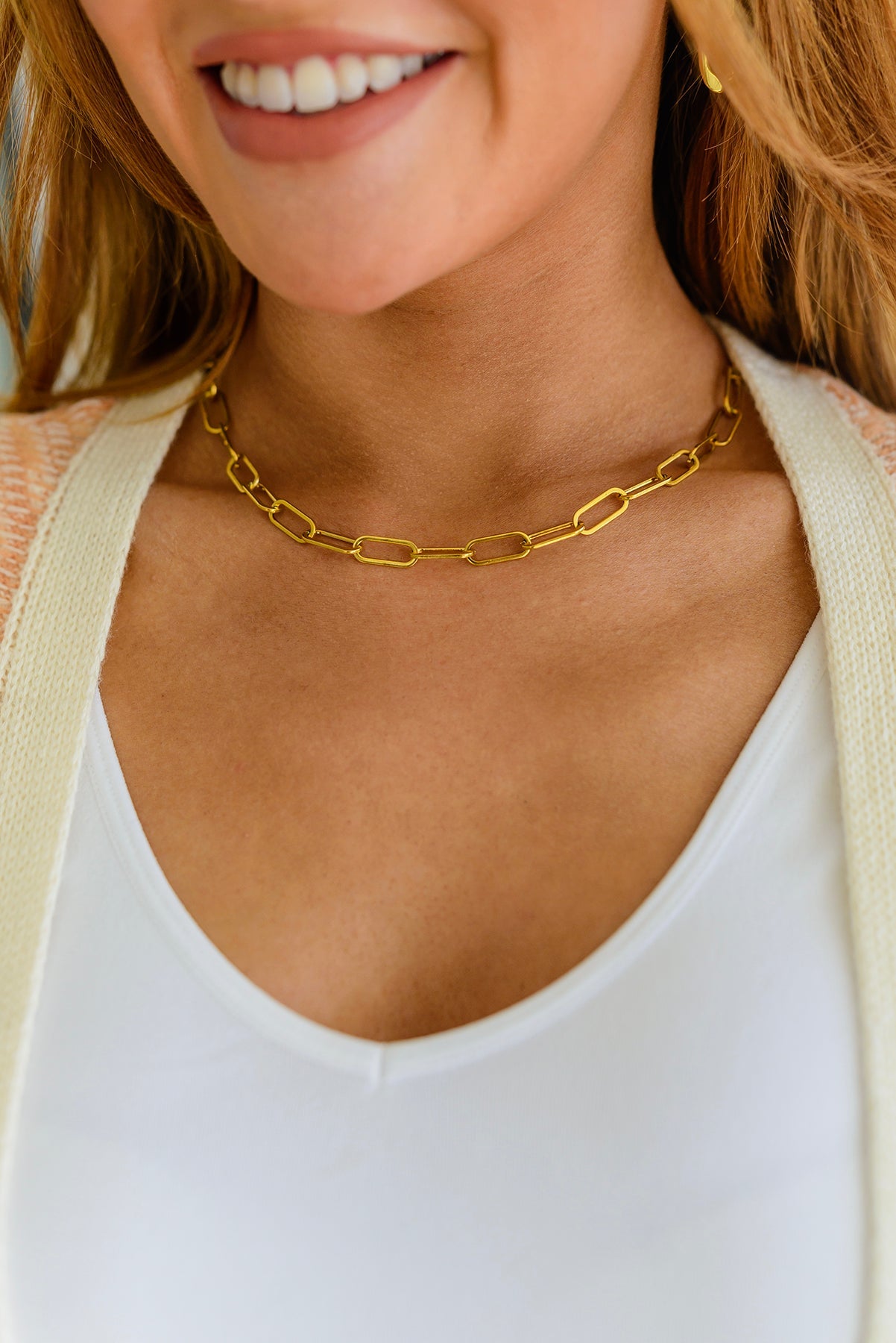 Classic Paper Clip Chain Necklace-Womens-Ave Shops-Happy Campers Boutique, Women's Fashion and More in Plainwell, MI
