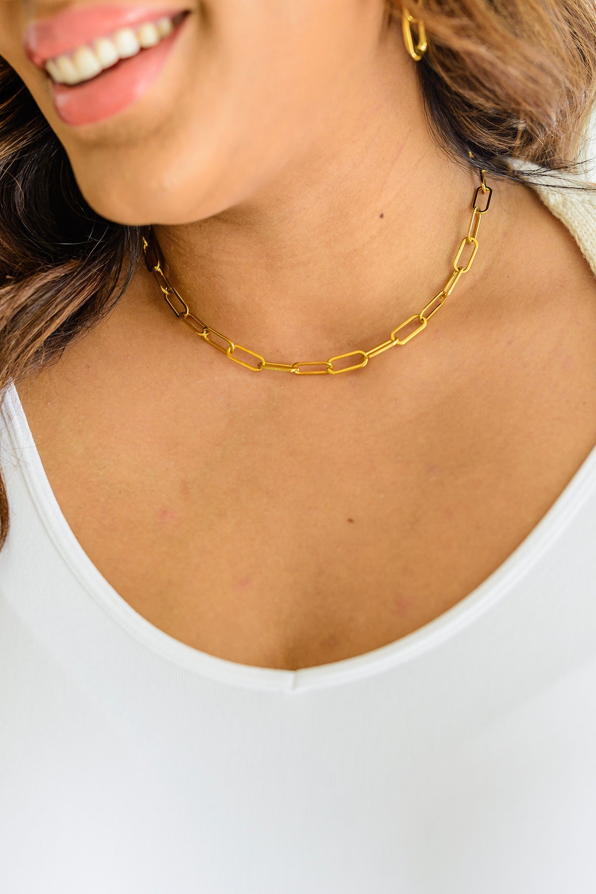 Classic Paper Clip Chain Necklace-Womens-Ave Shops-Happy Campers Boutique, Women's Fashion and More in Plainwell, MI