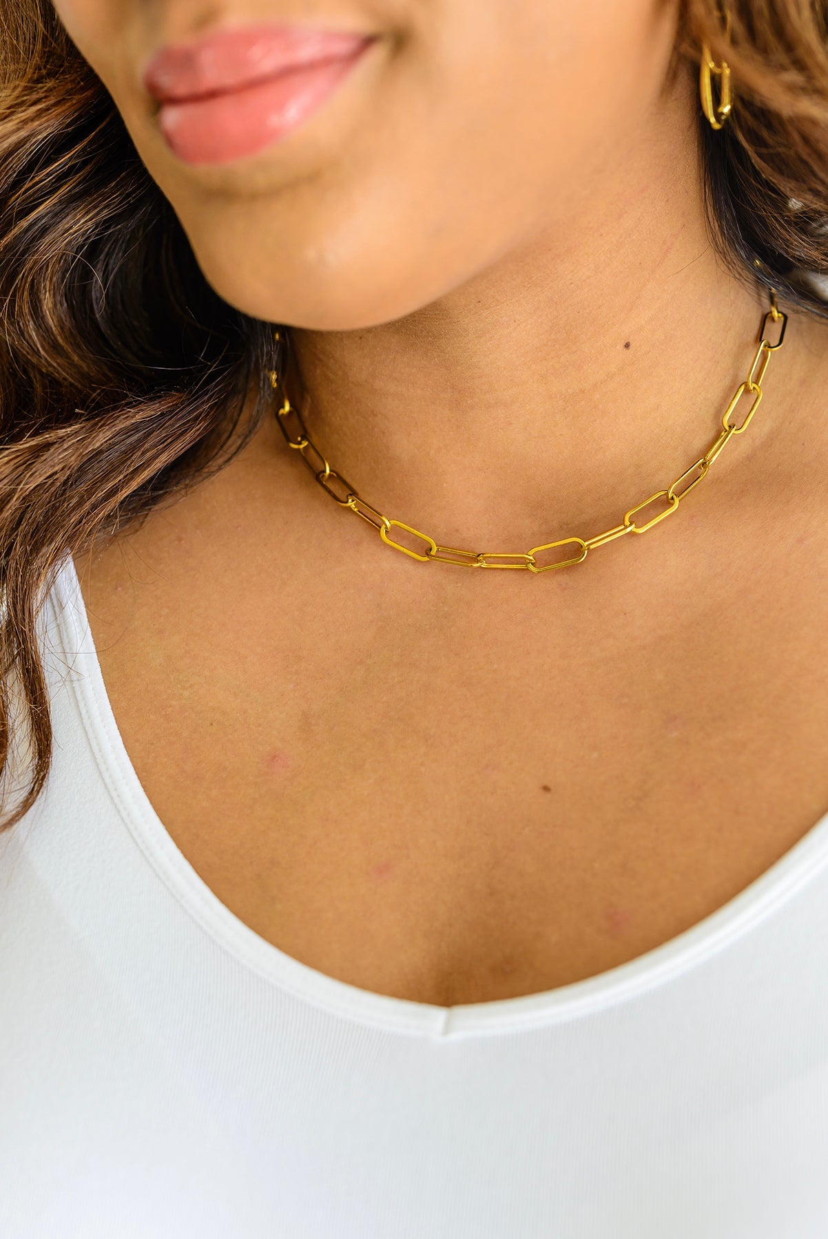 Classic Paper Clip Chain Necklace-Womens-Ave Shops-Happy Campers Boutique, Women's Fashion and More in Plainwell, MI