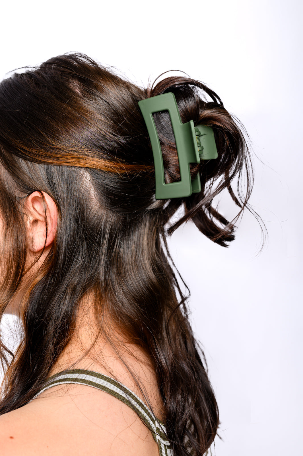 Claw Clip Set of 4 in Forest Green-Womens-Ave Shops-Happy Campers Boutique, Women's Fashion and More in Plainwell, MI
