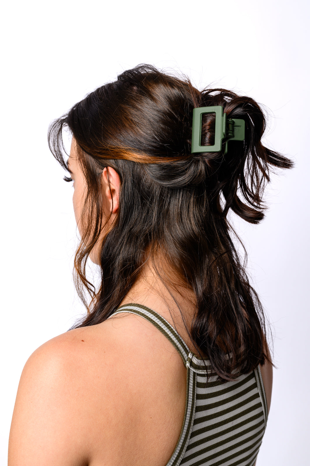 Claw Clip Set of 4 in Forest Green-Womens-Ave Shops-Happy Campers Boutique, Women's Fashion and More in Plainwell, MI