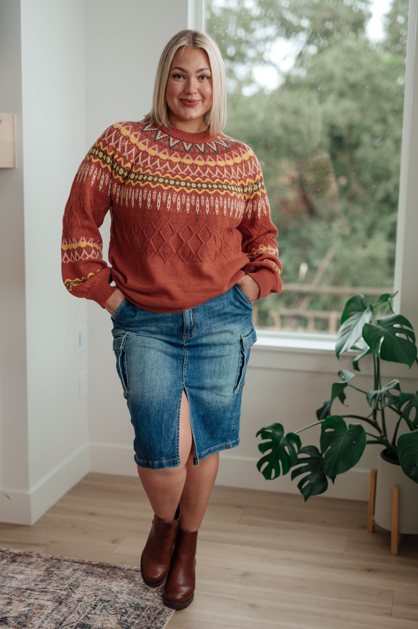 Cozy Chalet Fair Isle Sweater-Womens-Ave Shops-Happy Campers Boutique, Women's Fashion and More in Plainwell, MI
