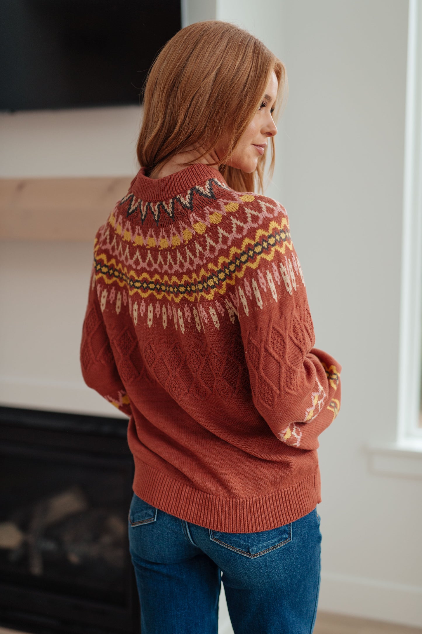 Cozy Chalet Fair Isle Sweater-Womens-Ave Shops-Happy Campers Boutique, Women's Fashion and More in Plainwell, MI
