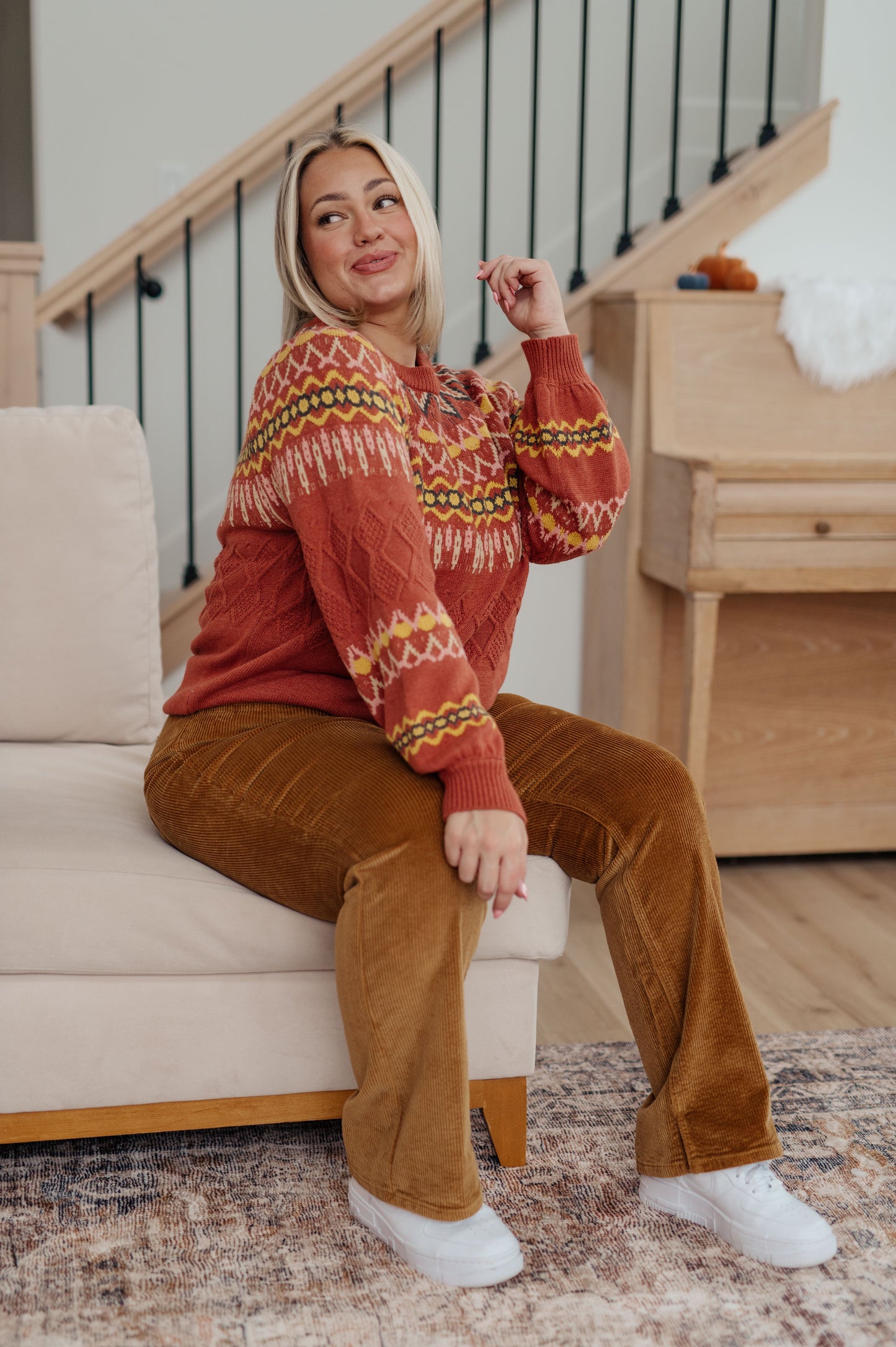 Cozy Chalet Fair Isle Sweater-Womens-Ave Shops-Happy Campers Boutique, Women's Fashion and More in Plainwell, MI