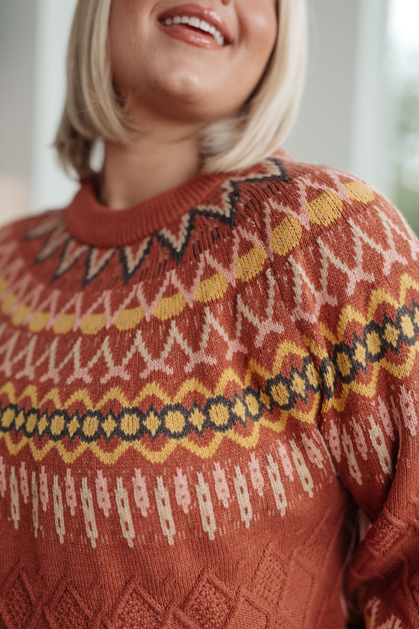Cozy Chalet Fair Isle Sweater-Womens-Ave Shops-Happy Campers Boutique, Women's Fashion and More in Plainwell, MI