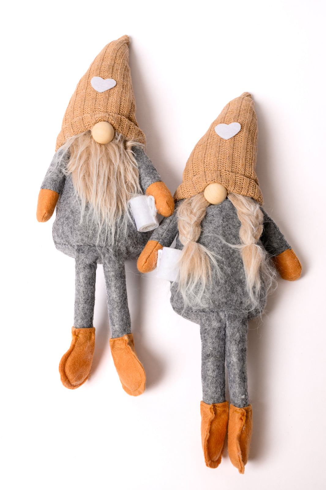 Coffee Lover Gnomes Set of 2 in Beige-Womens-Ave Shops-Happy Campers Boutique, Women's Fashion and More in Plainwell, MI