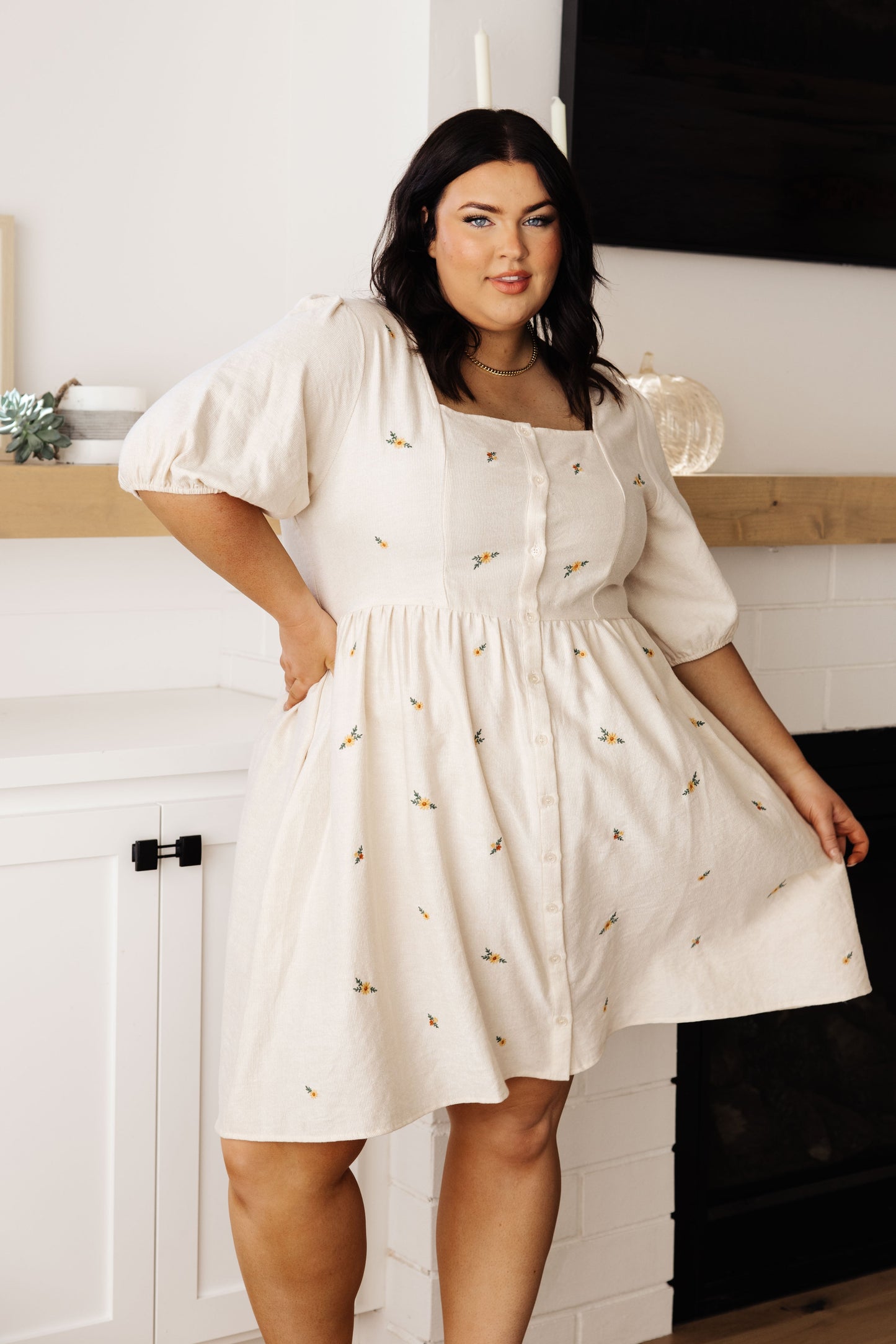 Dream a Little Dream Embroidered Dress-Womens-Ave Shops-Happy Campers Boutique, Women's Fashion and More in Plainwell, MI