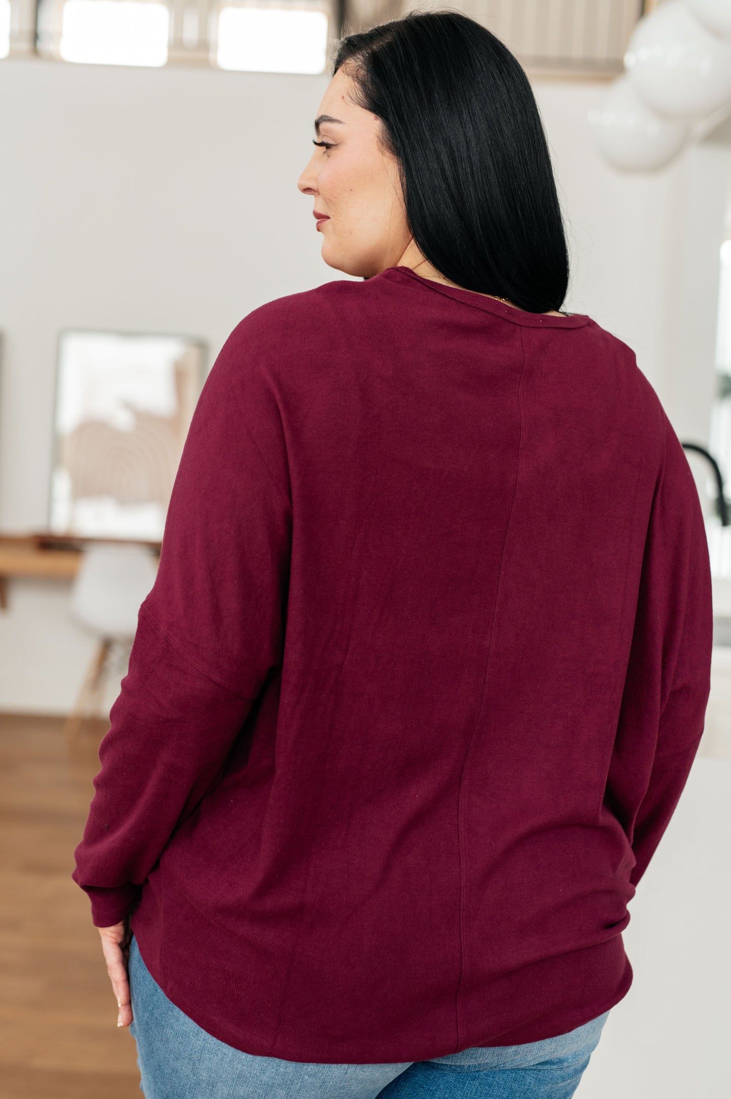 Drive Downtown Dolman Sleeve Top in Wine-Womens-Ave Shops-Happy Campers Boutique, Women's Fashion and More in Plainwell, MI
