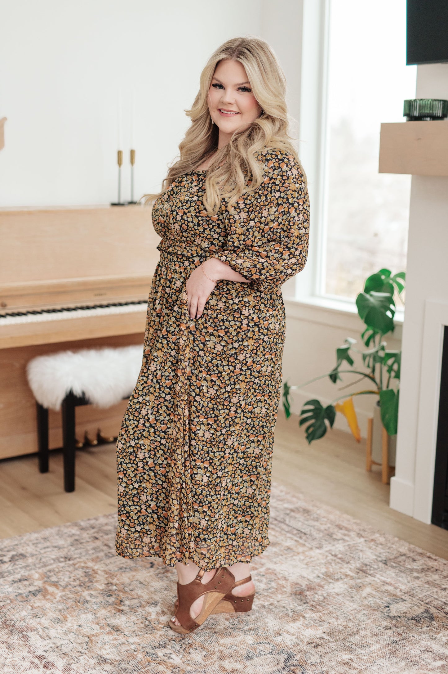 Ever So Briefly Floral Maxi Dress-Womens-Ave Shops-Happy Campers Boutique, Women's Fashion and More in Plainwell, MI
