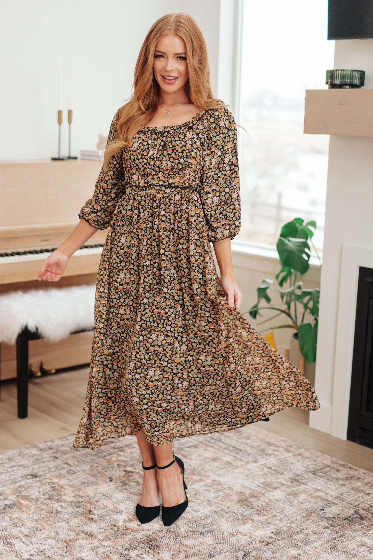 Ever So Briefly Floral Maxi Dress-Womens-Ave Shops-Happy Campers Boutique, Women's Fashion and More in Plainwell, MI