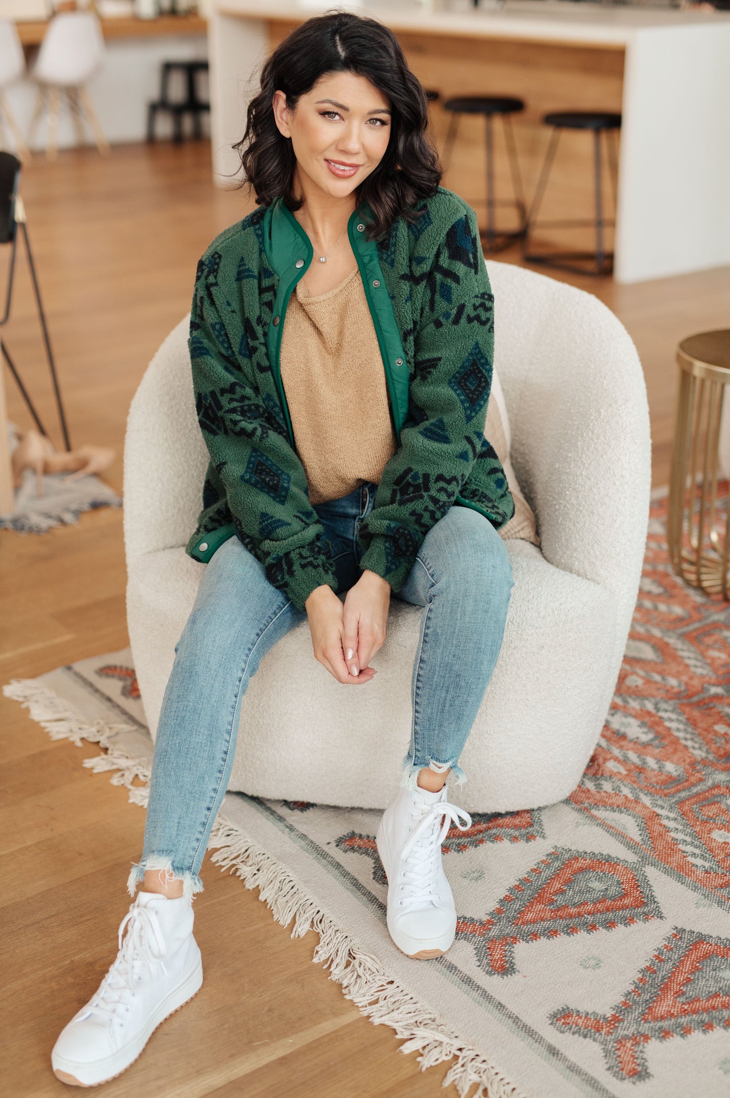 High Perspective Geometric Fleece-Womens-Ave Shops-Happy Campers Boutique, Women's Fashion and More in Plainwell, MI
