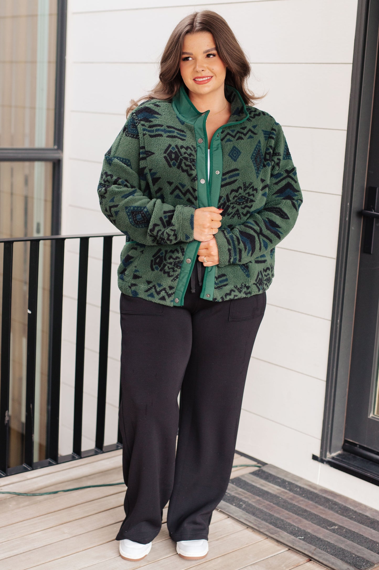 High Perspective Geometric Fleece-Womens-Ave Shops-Happy Campers Boutique, Women's Fashion and More in Plainwell, MI