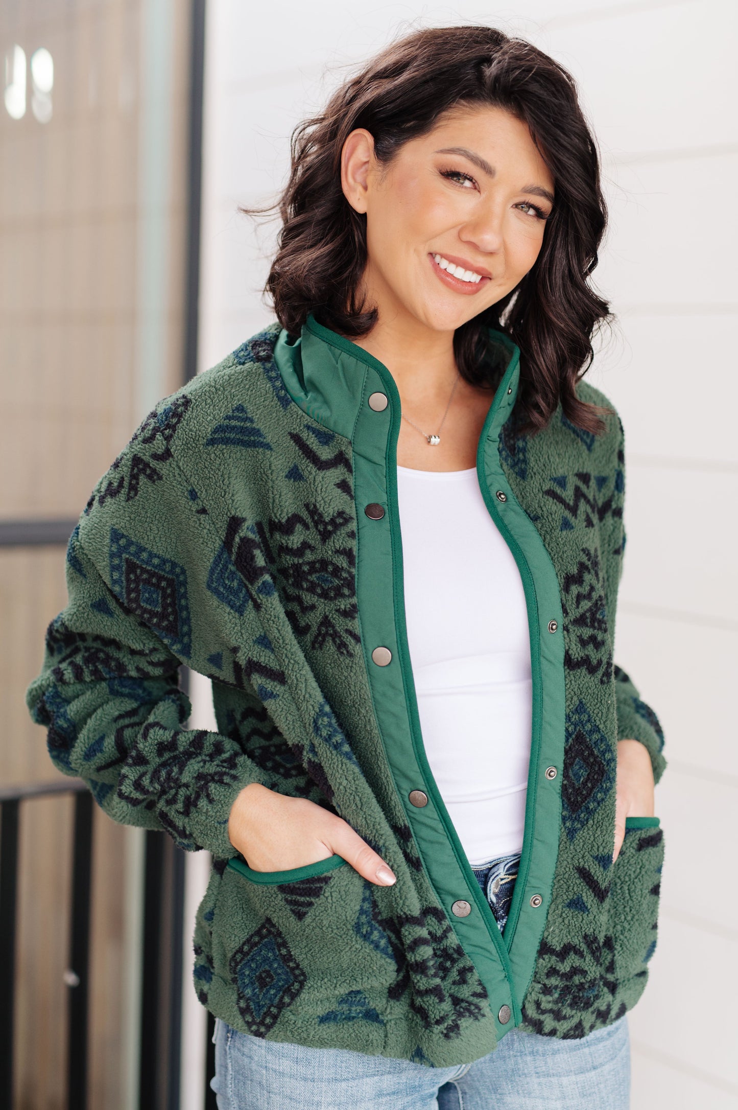 High Perspective Geometric Fleece-Womens-Ave Shops-Happy Campers Boutique, Women's Fashion and More in Plainwell, MI