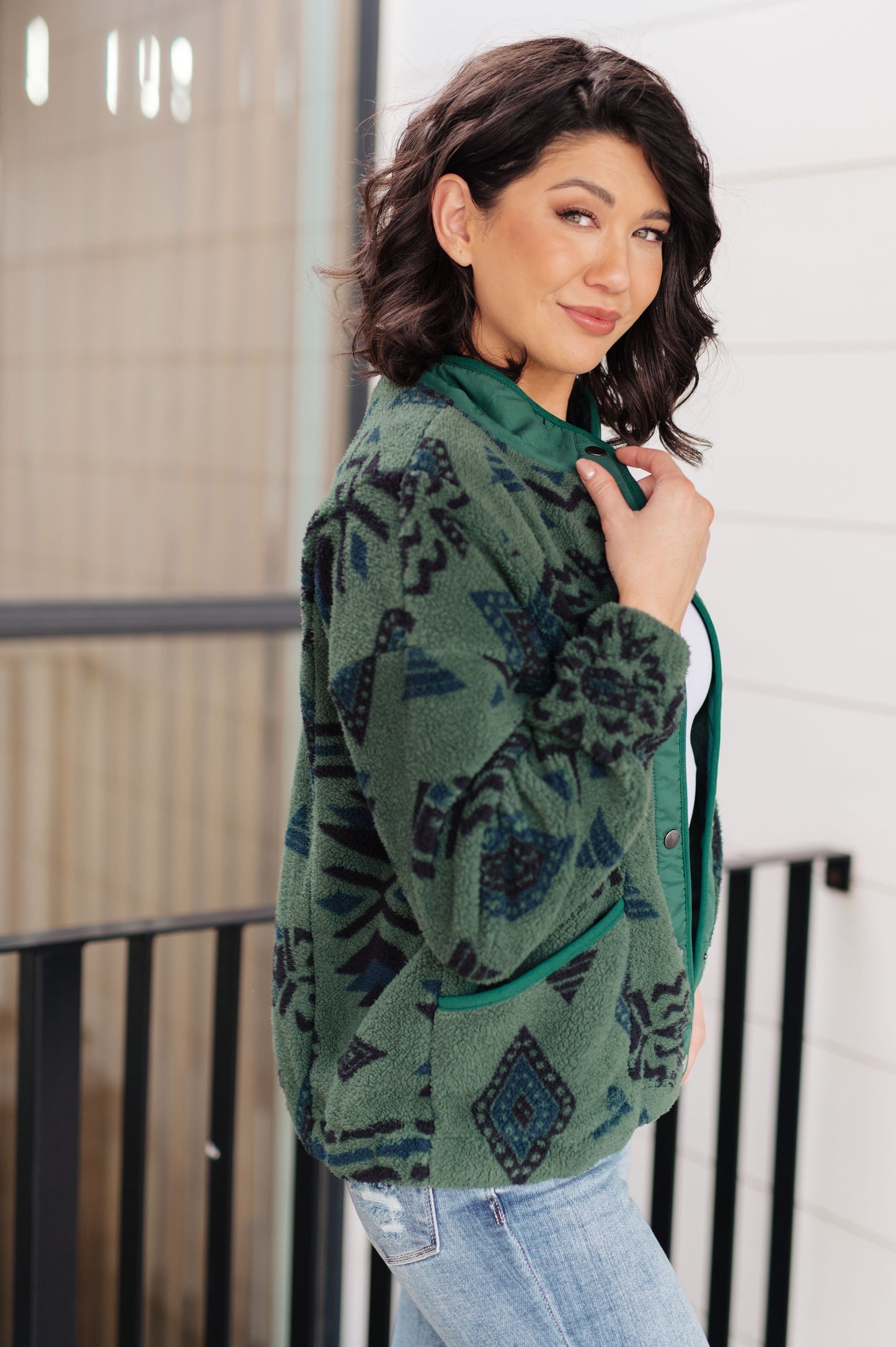High Perspective Geometric Fleece-Womens-Ave Shops-Happy Campers Boutique, Women's Fashion and More in Plainwell, MI