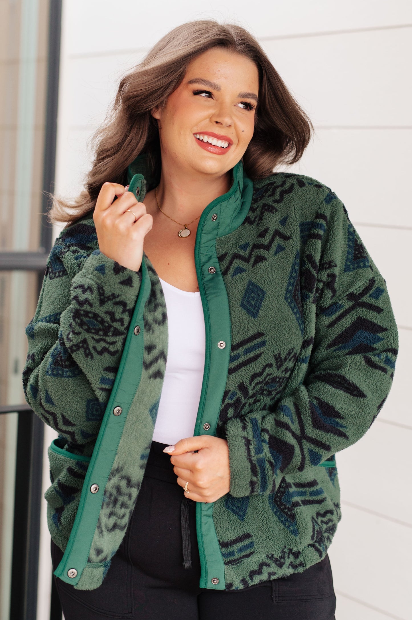 High Perspective Geometric Fleece-Womens-Ave Shops-Happy Campers Boutique, Women's Fashion and More in Plainwell, MI