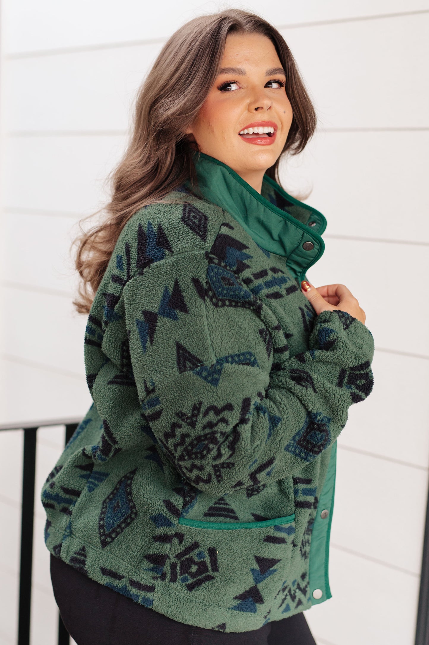 High Perspective Geometric Fleece-Womens-Ave Shops-Happy Campers Boutique, Women's Fashion and More in Plainwell, MI