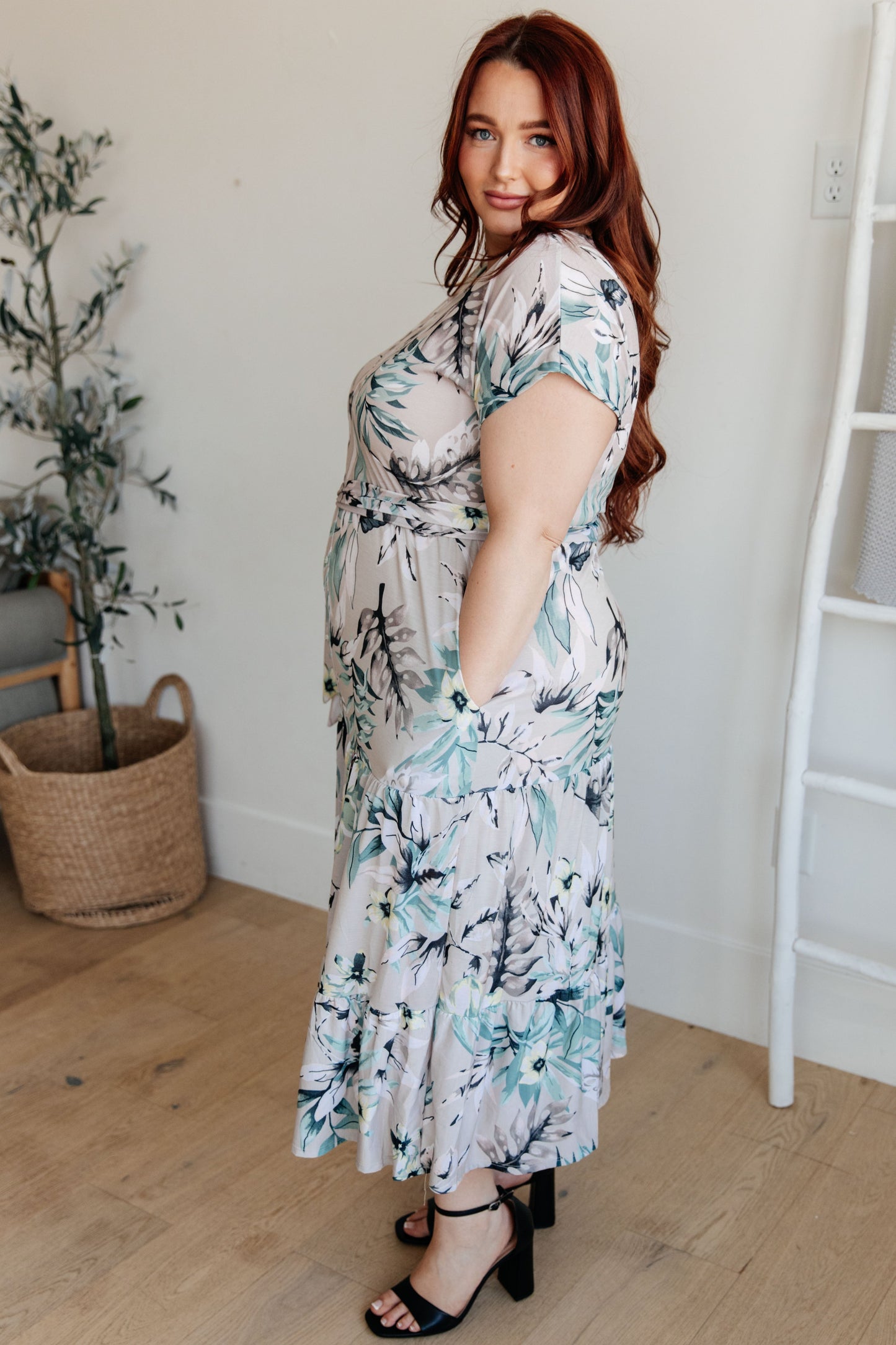 Into the Night Dolman Sleeve Floral Dress-Womens-Ave Shops-Happy Campers Boutique, Women's Fashion and More in Plainwell, MI