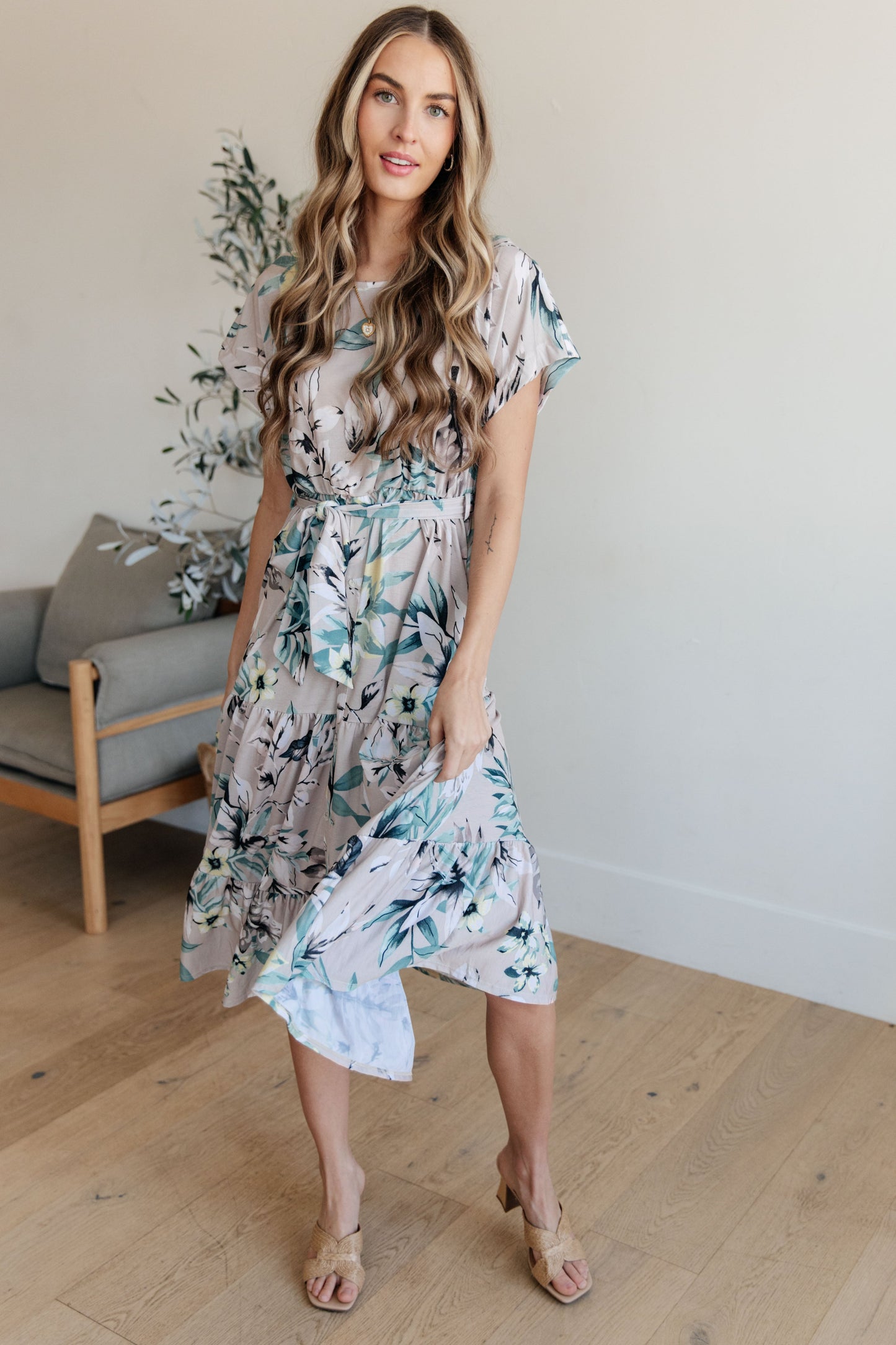 Into the Night Dolman Sleeve Floral Dress-Womens-Ave Shops-Happy Campers Boutique, Women's Fashion and More in Plainwell, MI