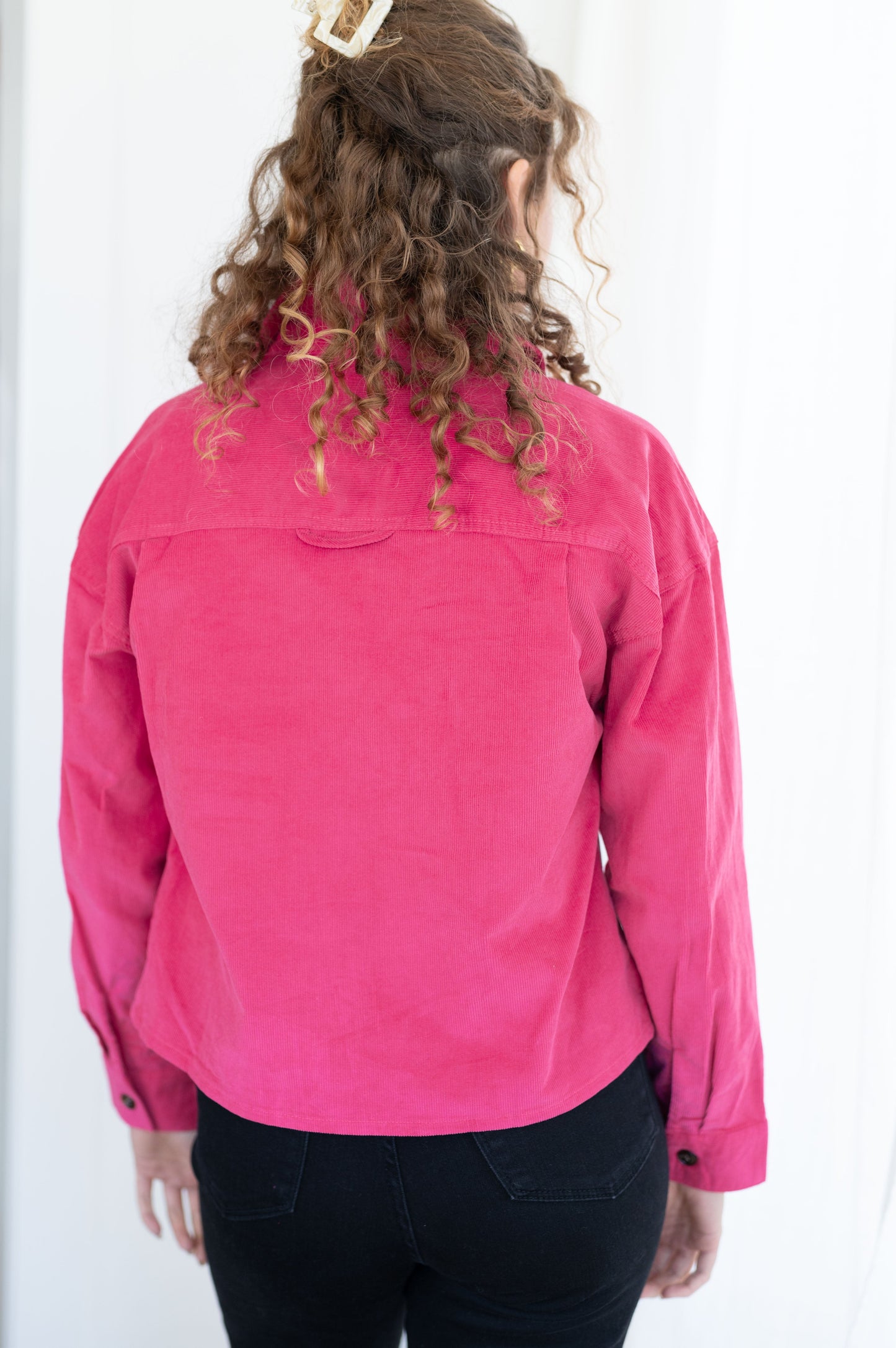 Perfect Pop of Pink Jacket-Womens-Ave Shops-Happy Campers Boutique, Women's Fashion and More in Plainwell, MI