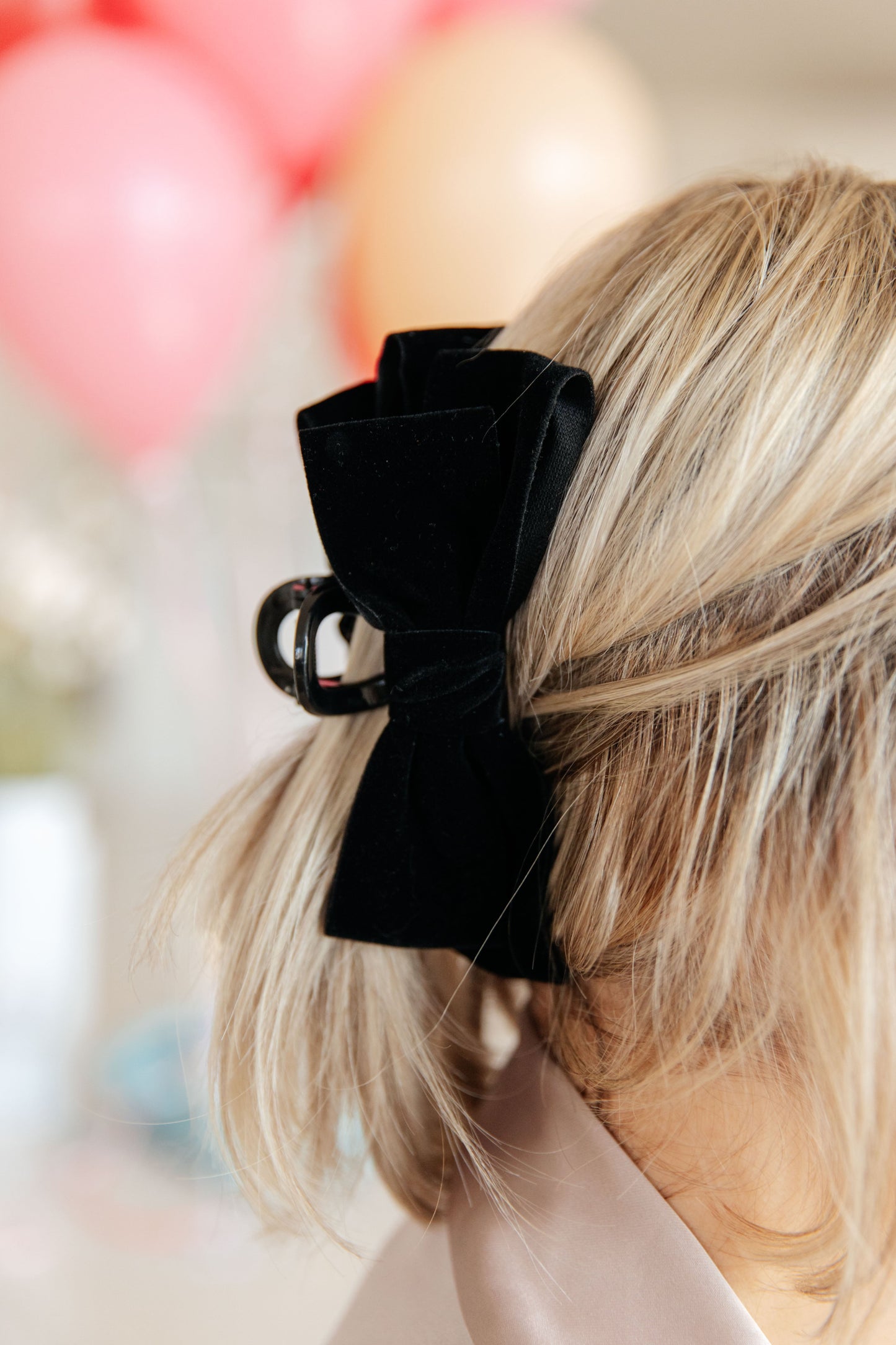 Velvet Bow Clip Set in Burgundy and Black-Womens-Ave Shops-Happy Campers Boutique, Women's Fashion and More in Plainwell, MI