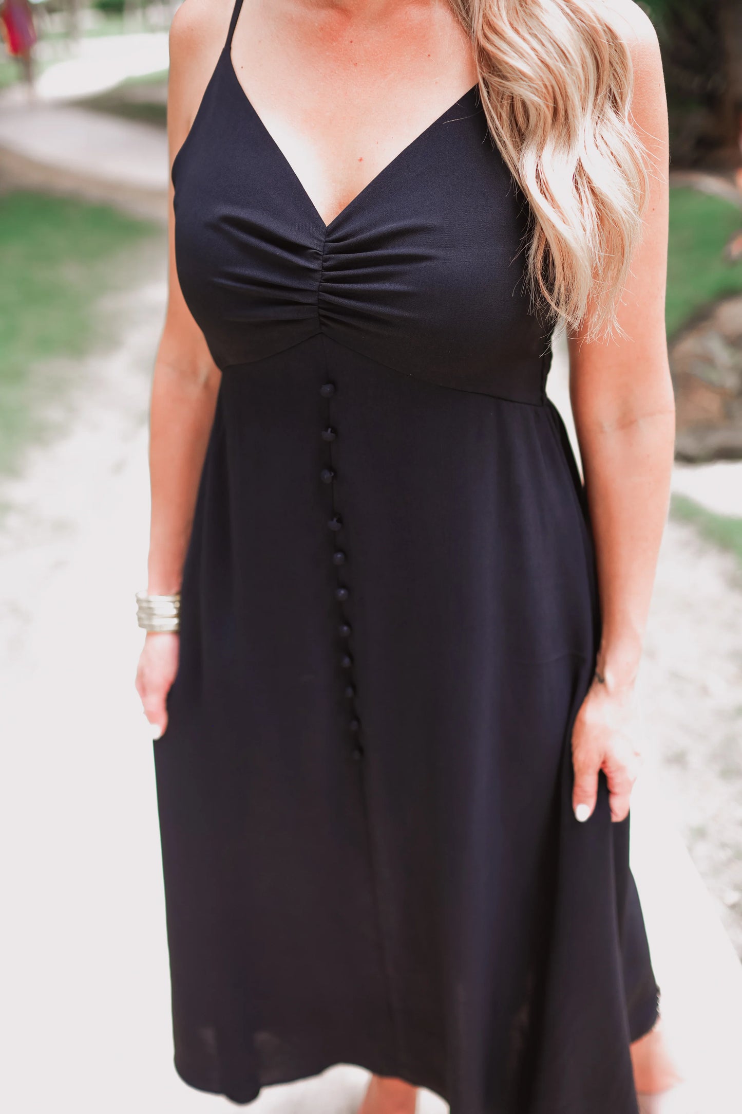 Easy To Please Button Maxi Dress-Happy Campers Boutique-Happy Campers Boutique, Women's Fashion and More in Plainwell, MI