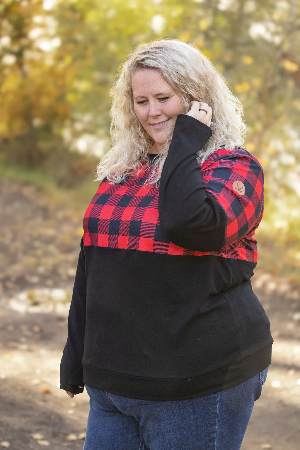 Michelle Mae Natalie Buffalo Plaid Pullover-Happy Campers Boutique-Happy Campers Boutique, Women's Fashion and More in Plainwell, MI