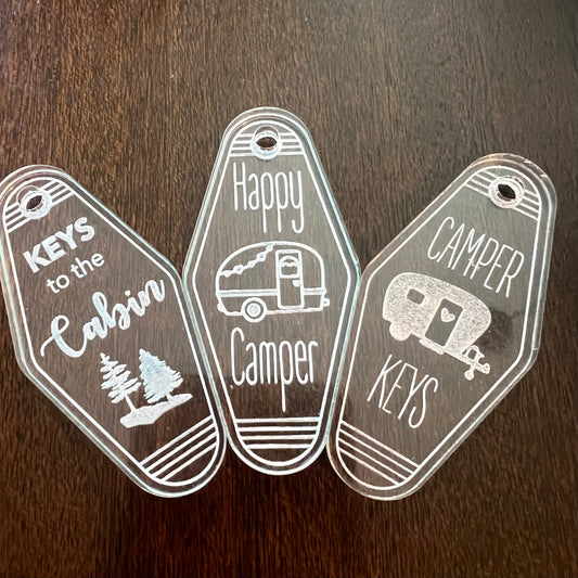 Hotel KeyChains-Happy Campers Boutique-Happy Campers Boutique, Women's Fashion and More in Plainwell, MI