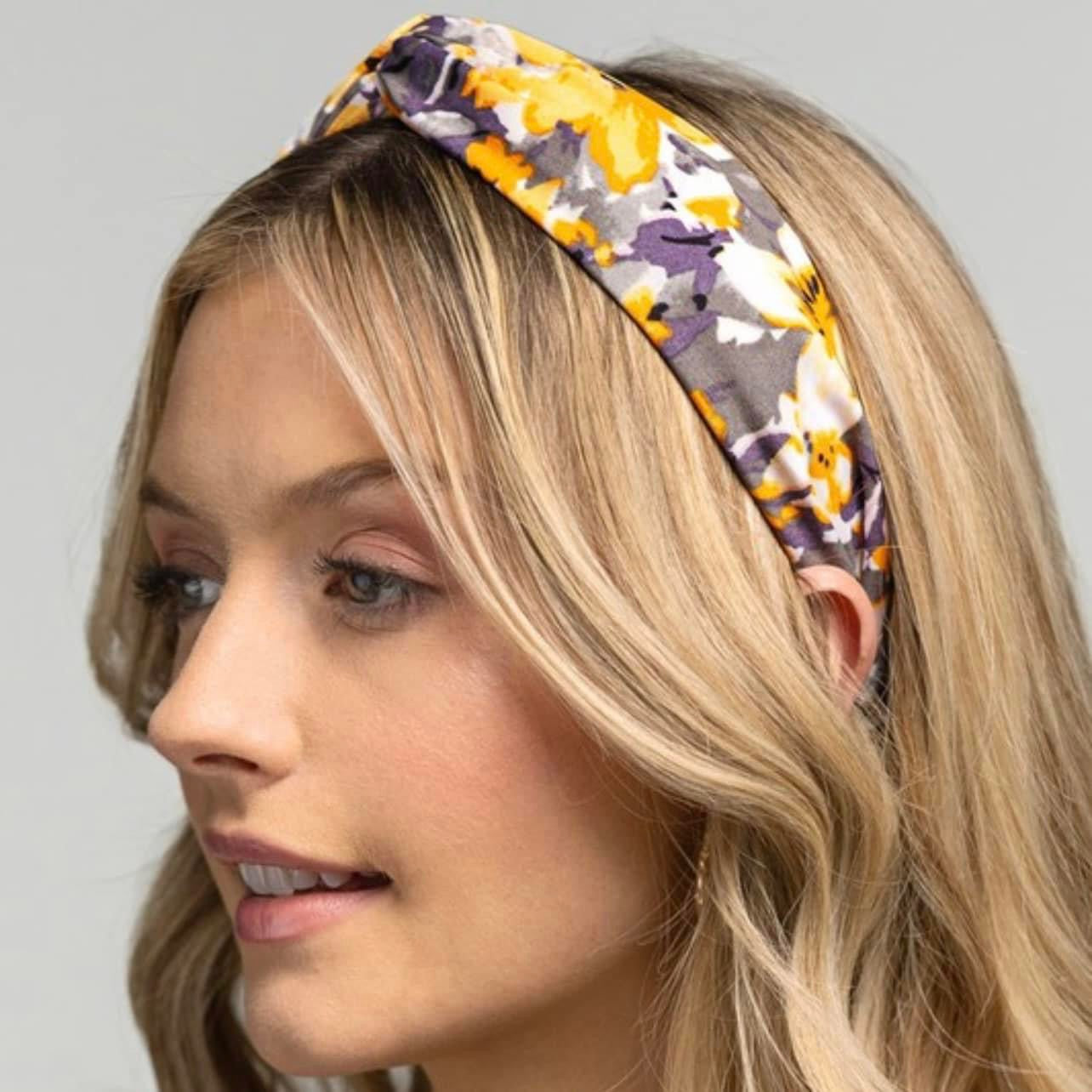 Floral Twist Headband-Happy Campers Boutique-Happy Campers Boutique, Women's Fashion and More in Plainwell, MI