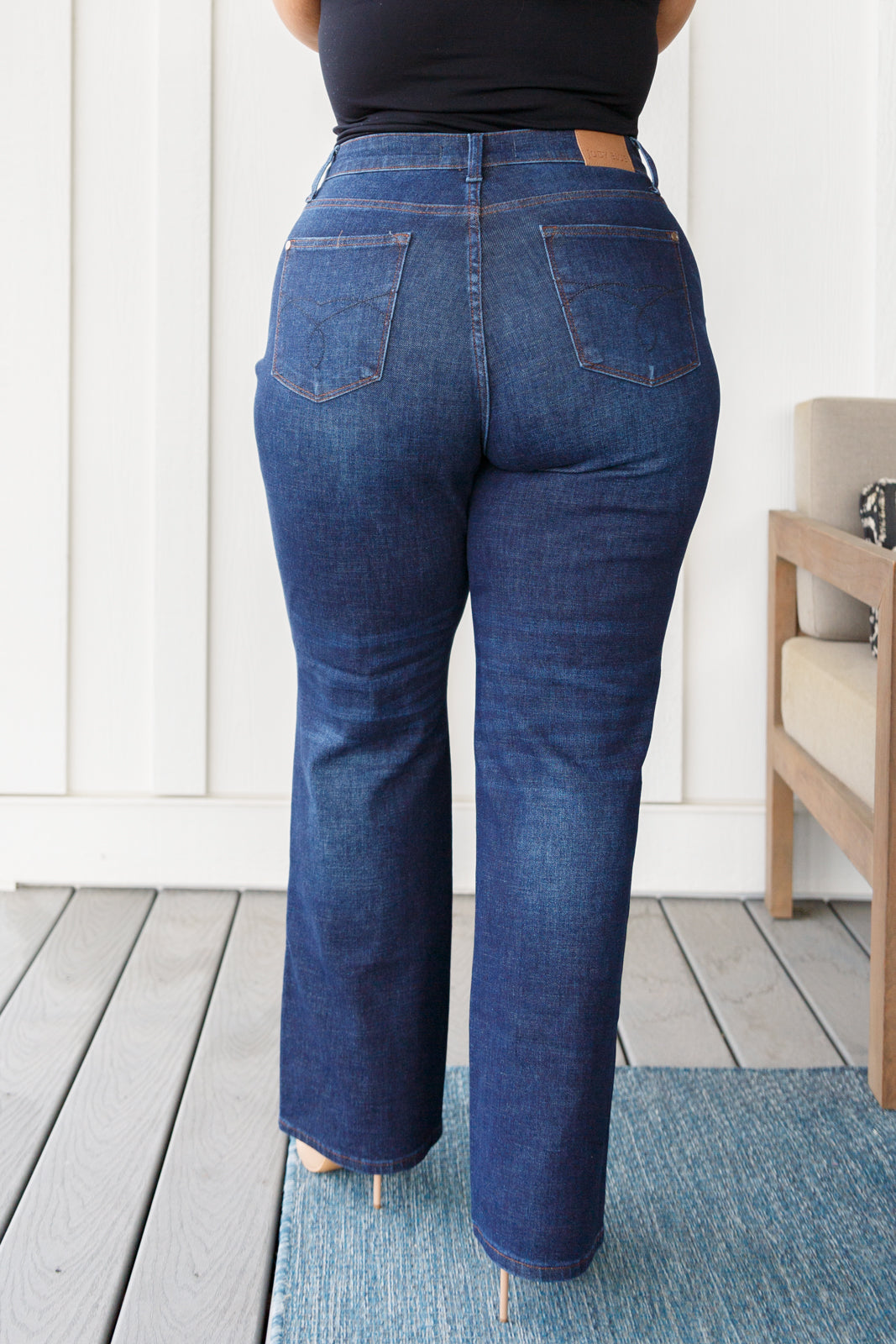 Arlo High Rise Button-Fly Straight Jeans-Womens-Ave Shops-Happy Campers Boutique, Women's Fashion and More in Plainwell, MI