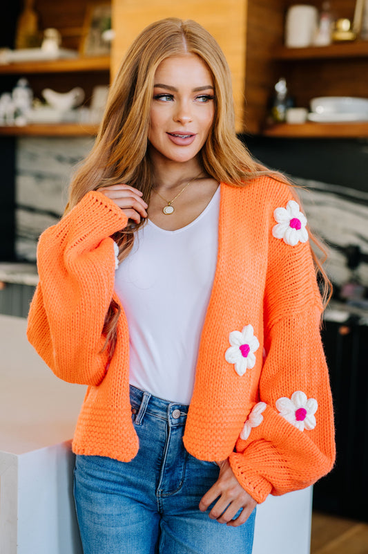 Bright Flower Child Floral Cardigan-Womens-Ave Shops-Happy Campers Boutique, Women's Fashion and More in Plainwell, MI