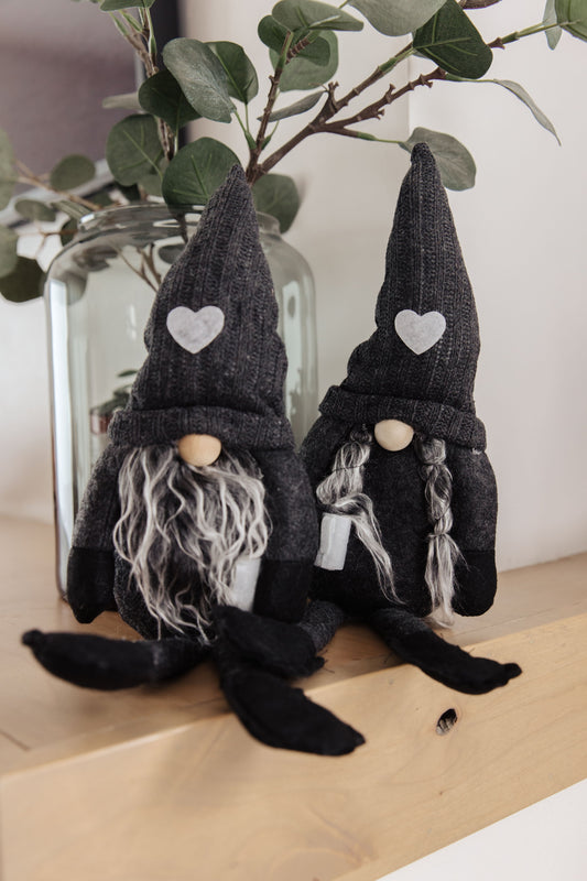 Coffee Lover Gnomes Set of 2 in Charcoal-Womens-Ave Shops-Happy Campers Boutique, Women's Fashion and More in Plainwell, MI