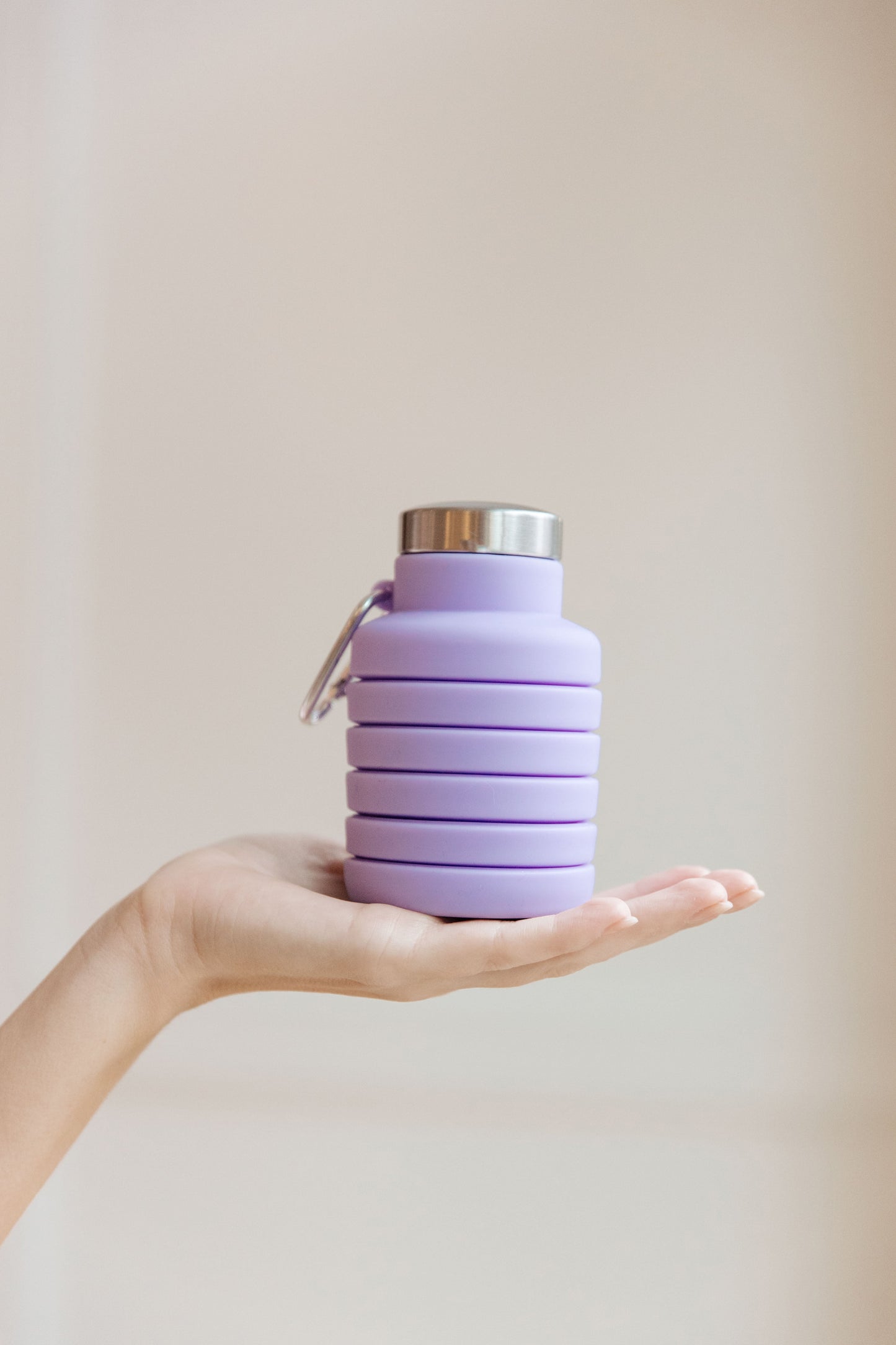 Collapsing Silicone Water Bottle in Purple-Womens-Ave Shops-Happy Campers Boutique, Women's Fashion and More in Plainwell, MI