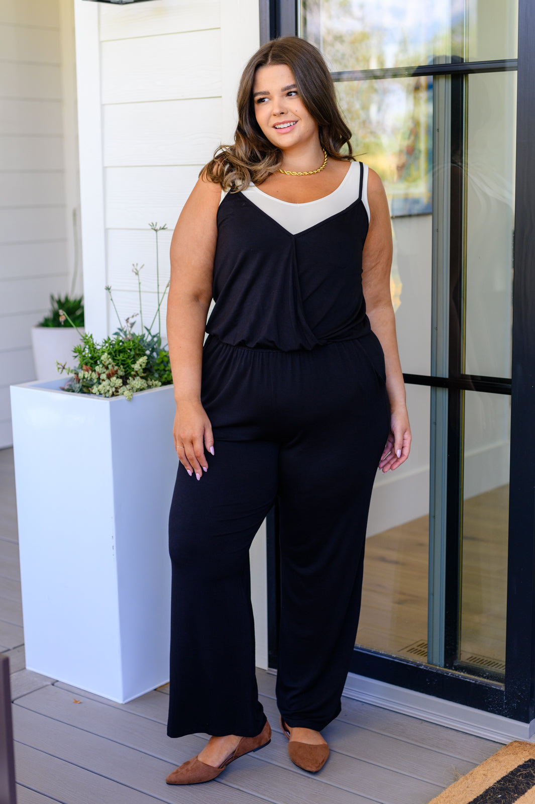 Completely Justified Jumpsuit in Black-Womens-Ave Shops-Happy Campers Boutique, Women's Fashion and More in Plainwell, MI