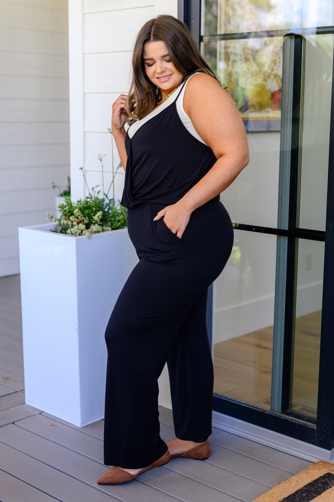 Completely Justified Jumpsuit in Black-Womens-Ave Shops-Happy Campers Boutique, Women's Fashion and More in Plainwell, MI